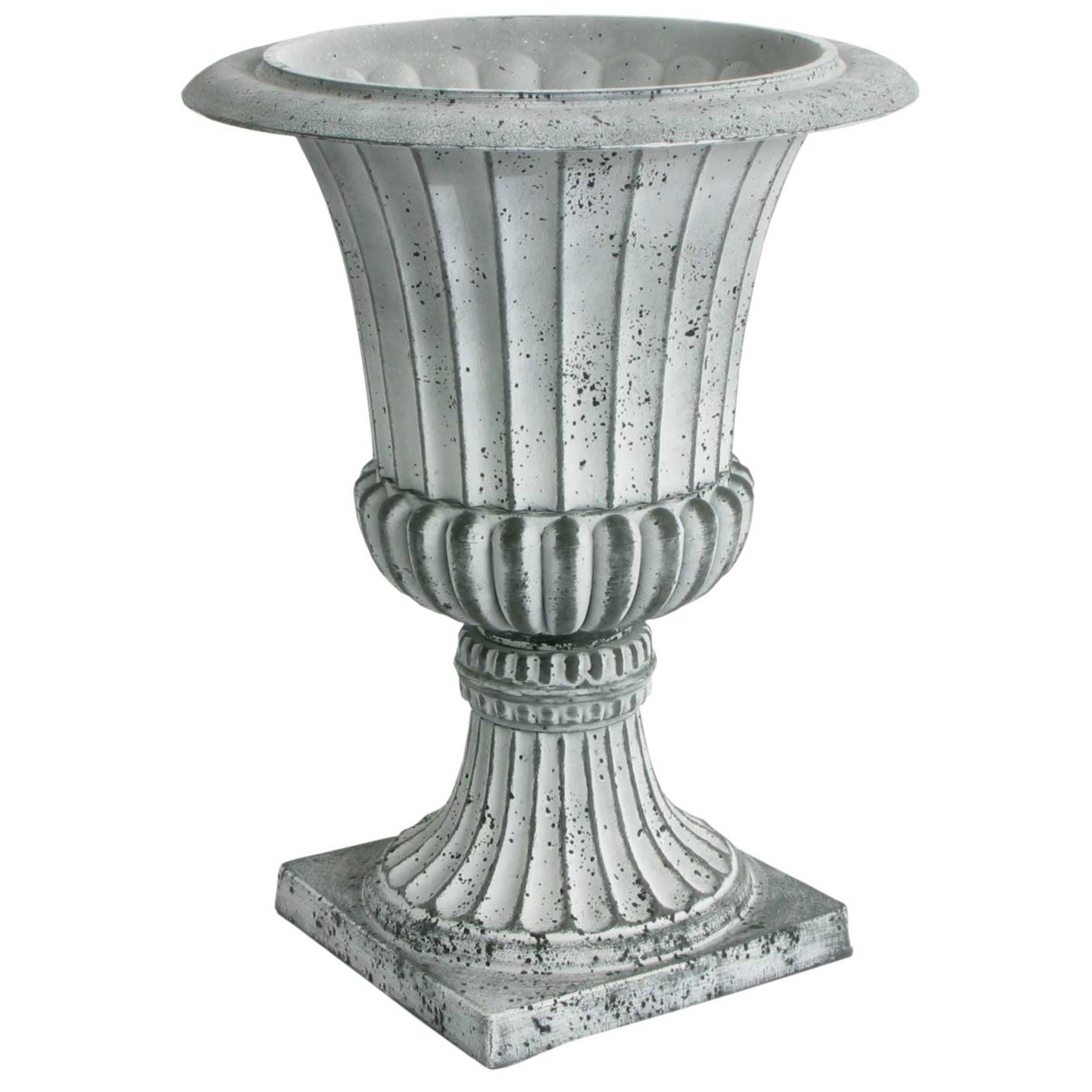 Algreen Acerra Rustic 21" Urn Planter Concrete — priced per each; minimum 4; multiples of 4
