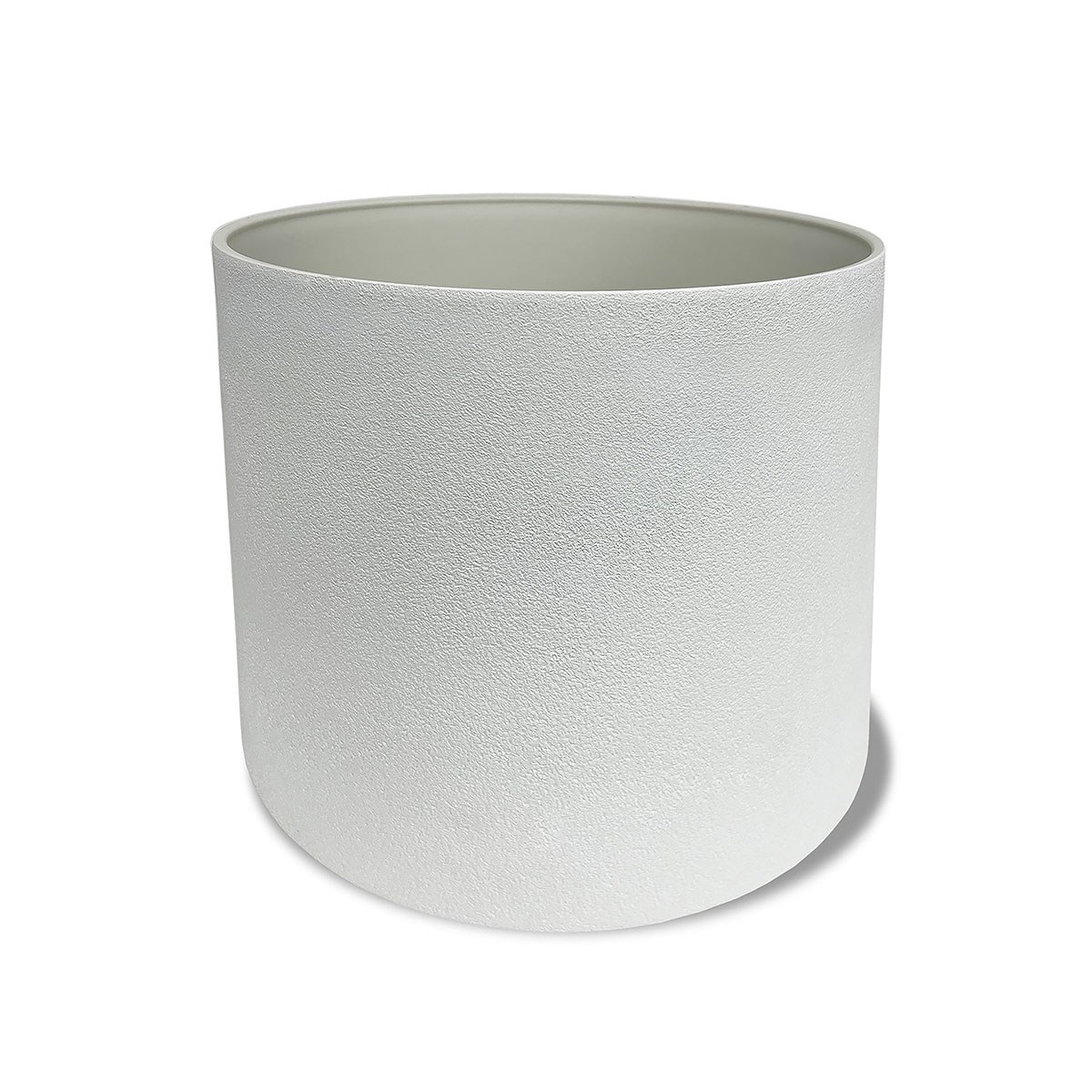 Algreen Acerra 13"x11.5" Cylinder Planter White — priced per each; minimum 4; multiples of 4