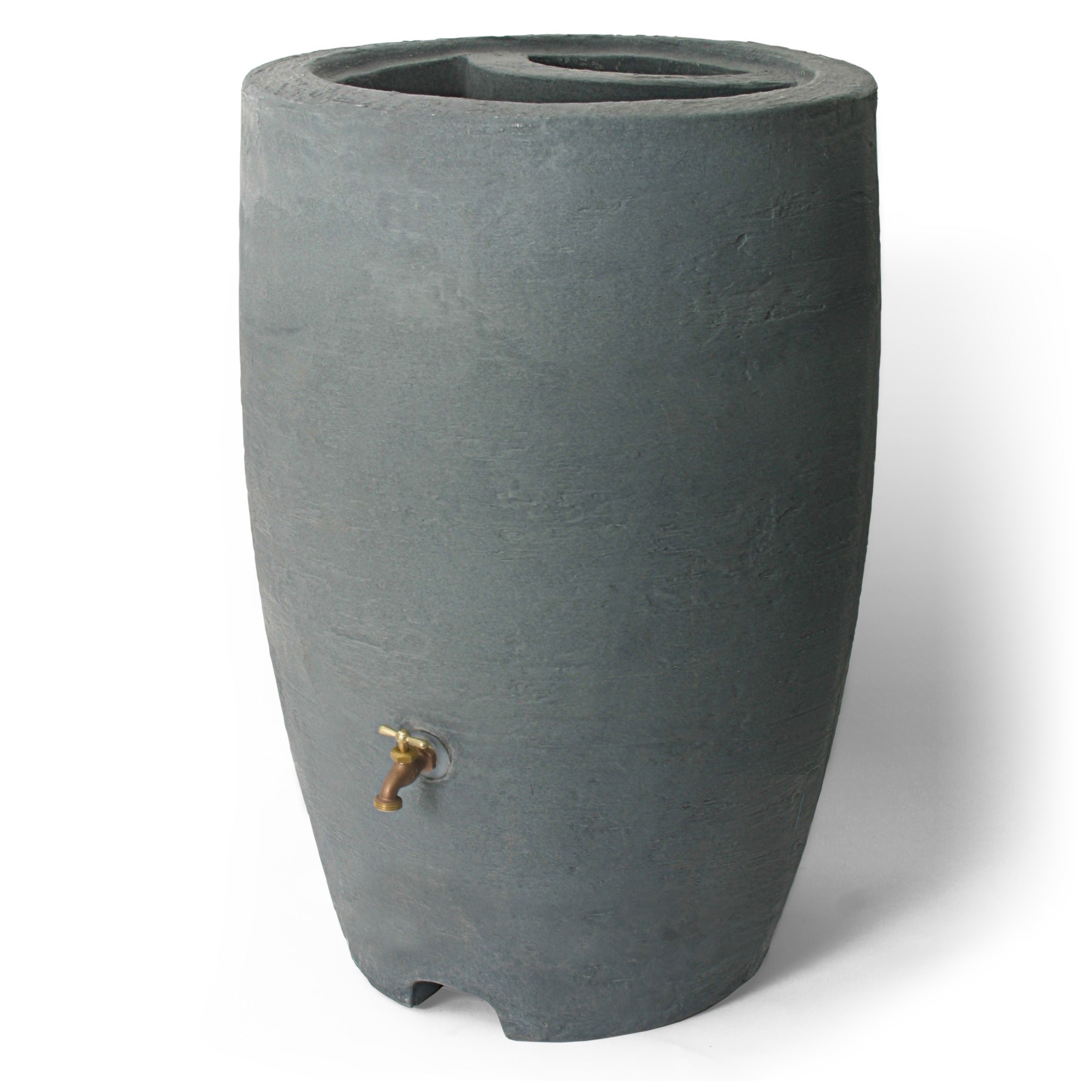 Algreen 50gal Athena Rain Barrel Charcoal