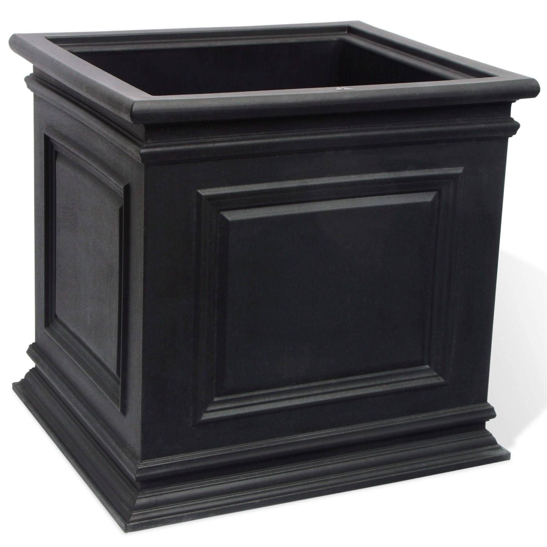 Algreen 20" Covington Self Water Planter Black