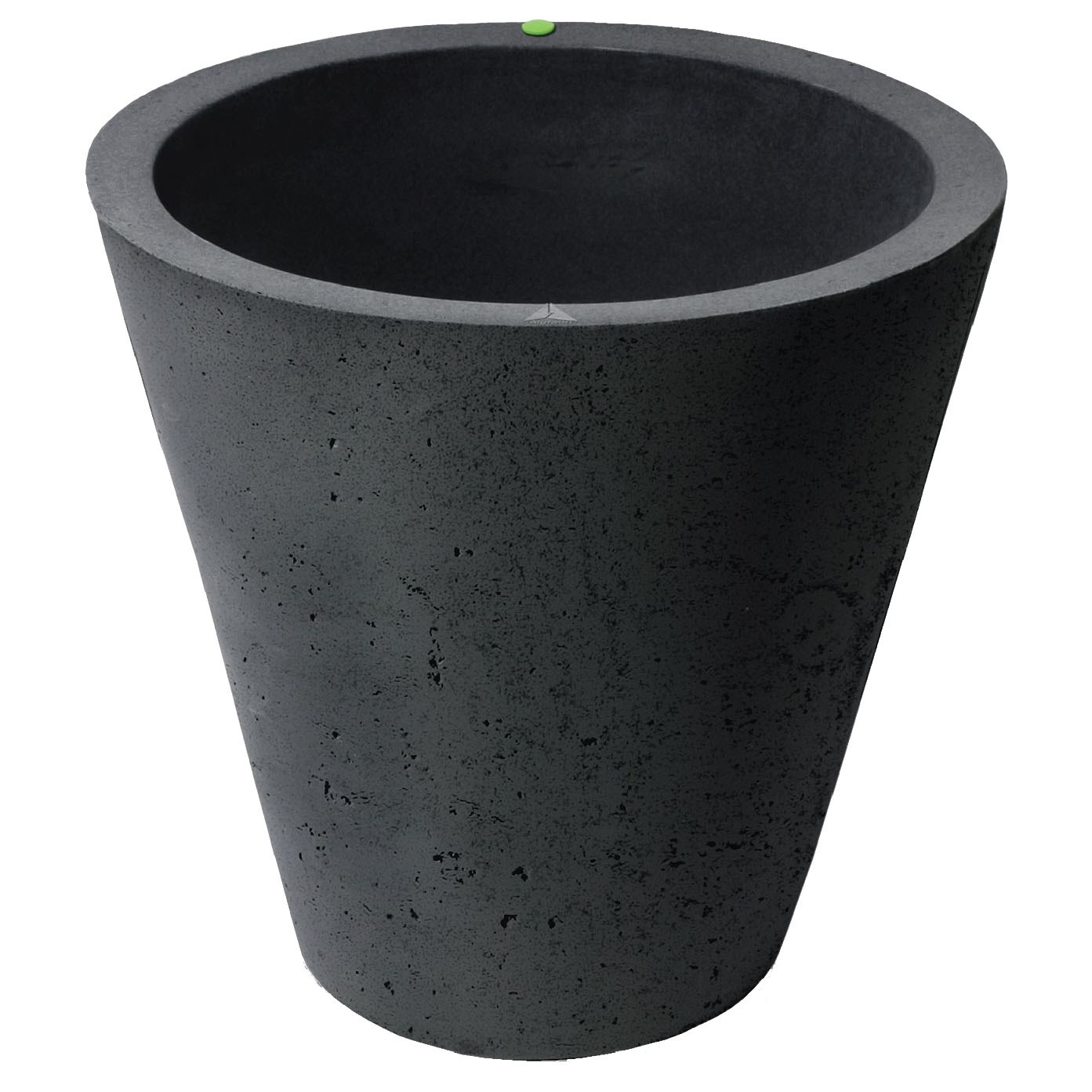 Algreen 20" Crete Self Water Planter Black