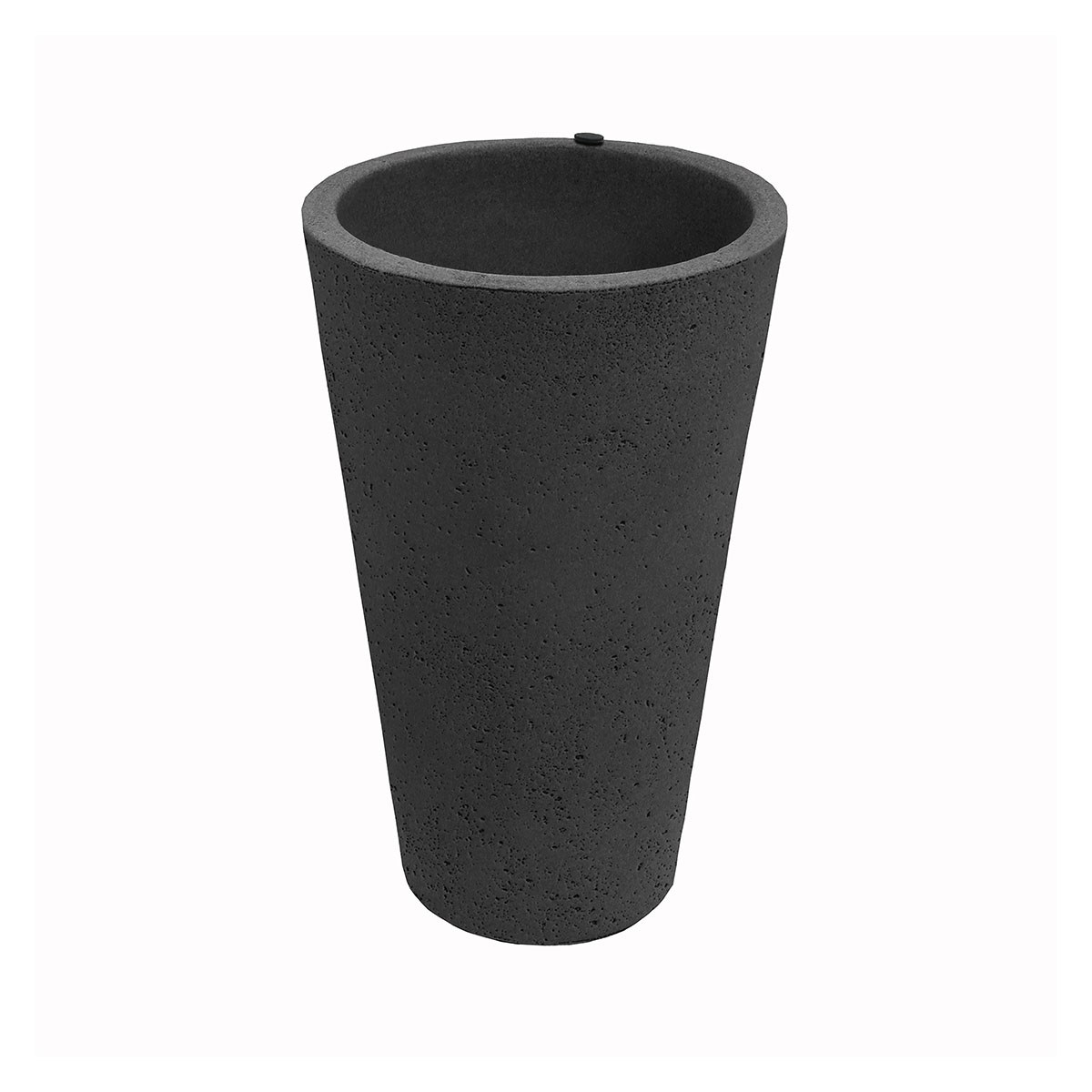 Algreen 25" Tall Crete Planter Black