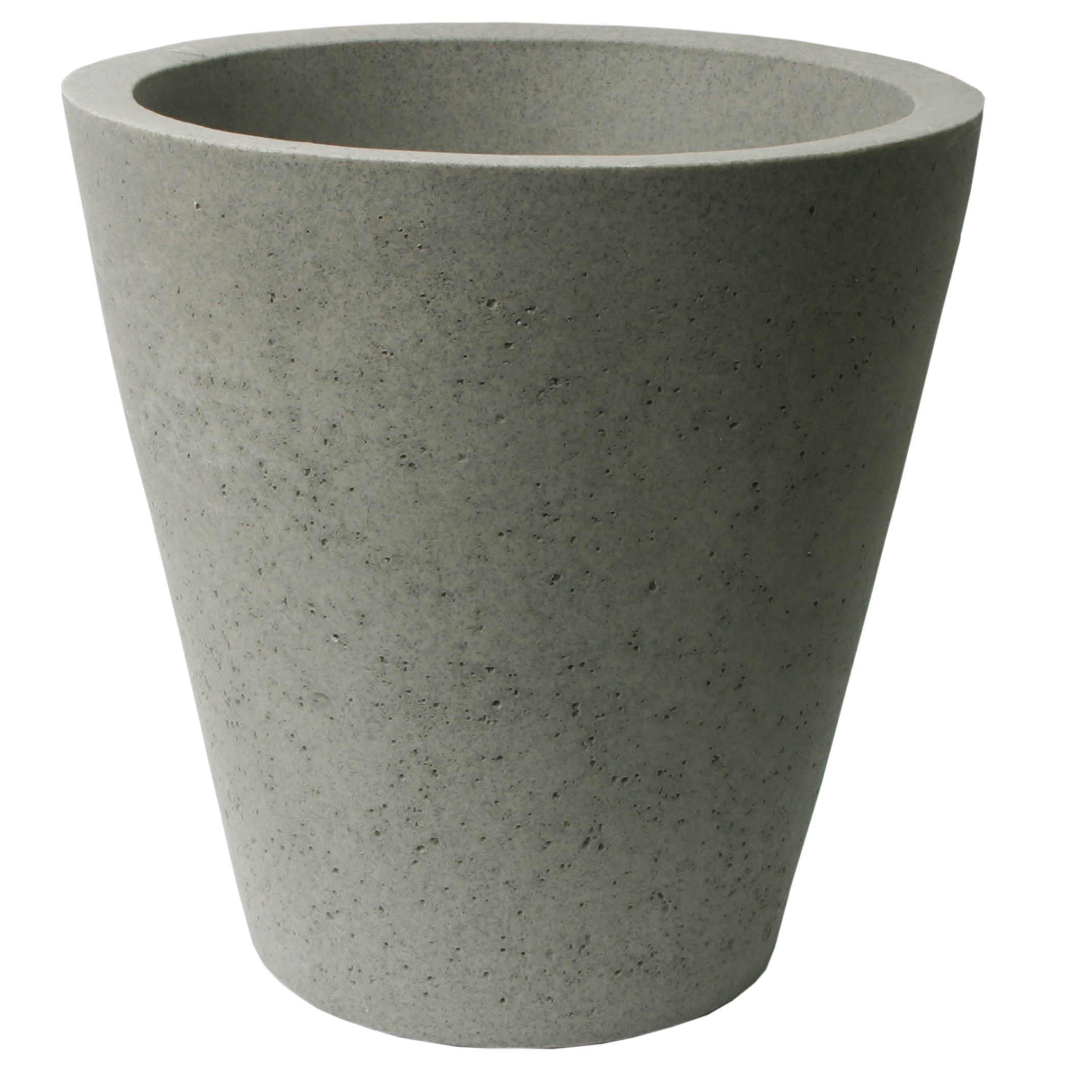 Algreen 20" Crete Self Water Planter Warm Gray