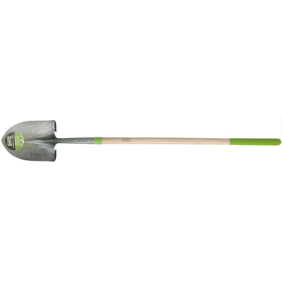 Ames Digging Shovel Long Handle Round Point Ash Handle 15Yr — priced per each; minimum 6; multiples of 6