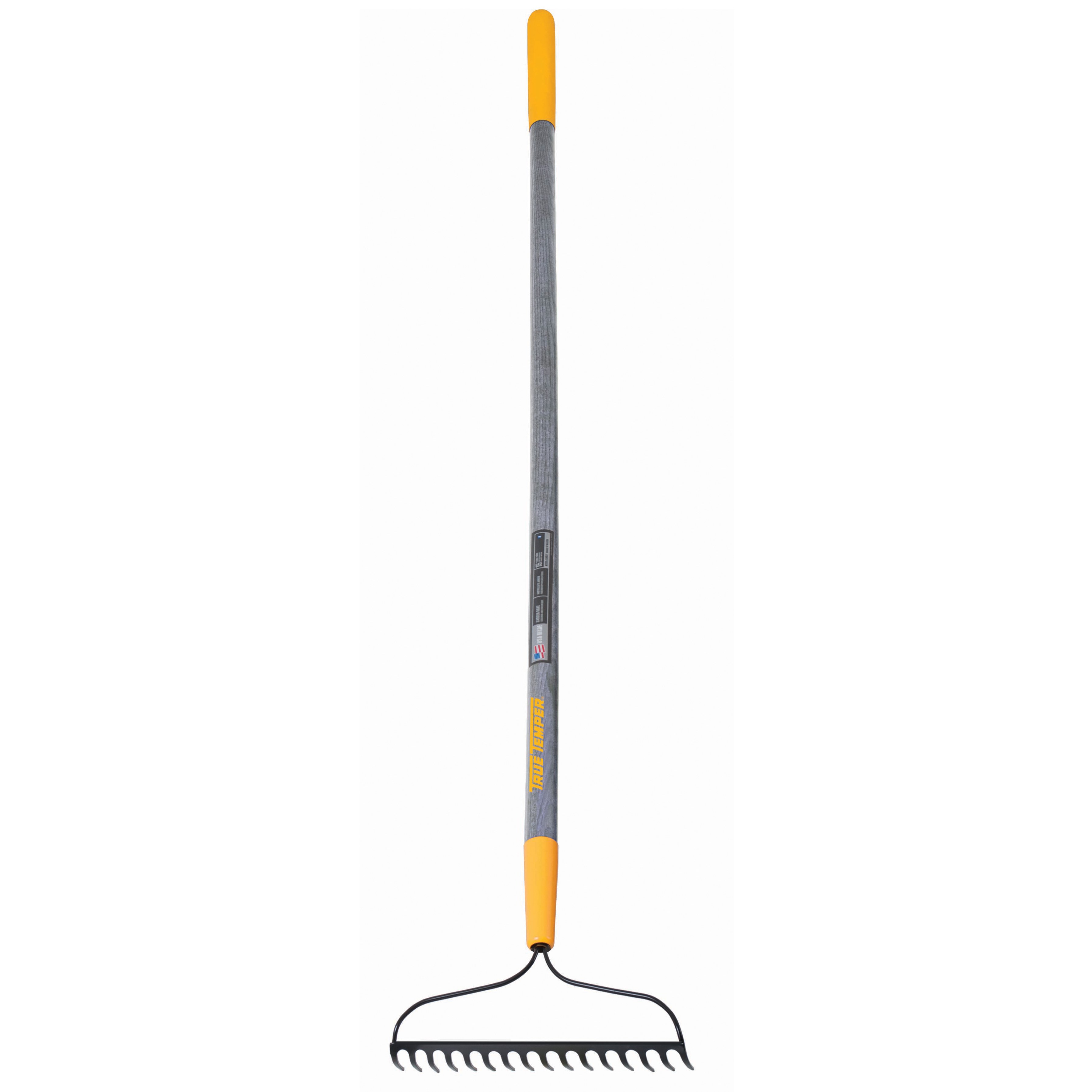 Ames True Temper 16 Tine Weld Bow Rake w/ Wood Handle