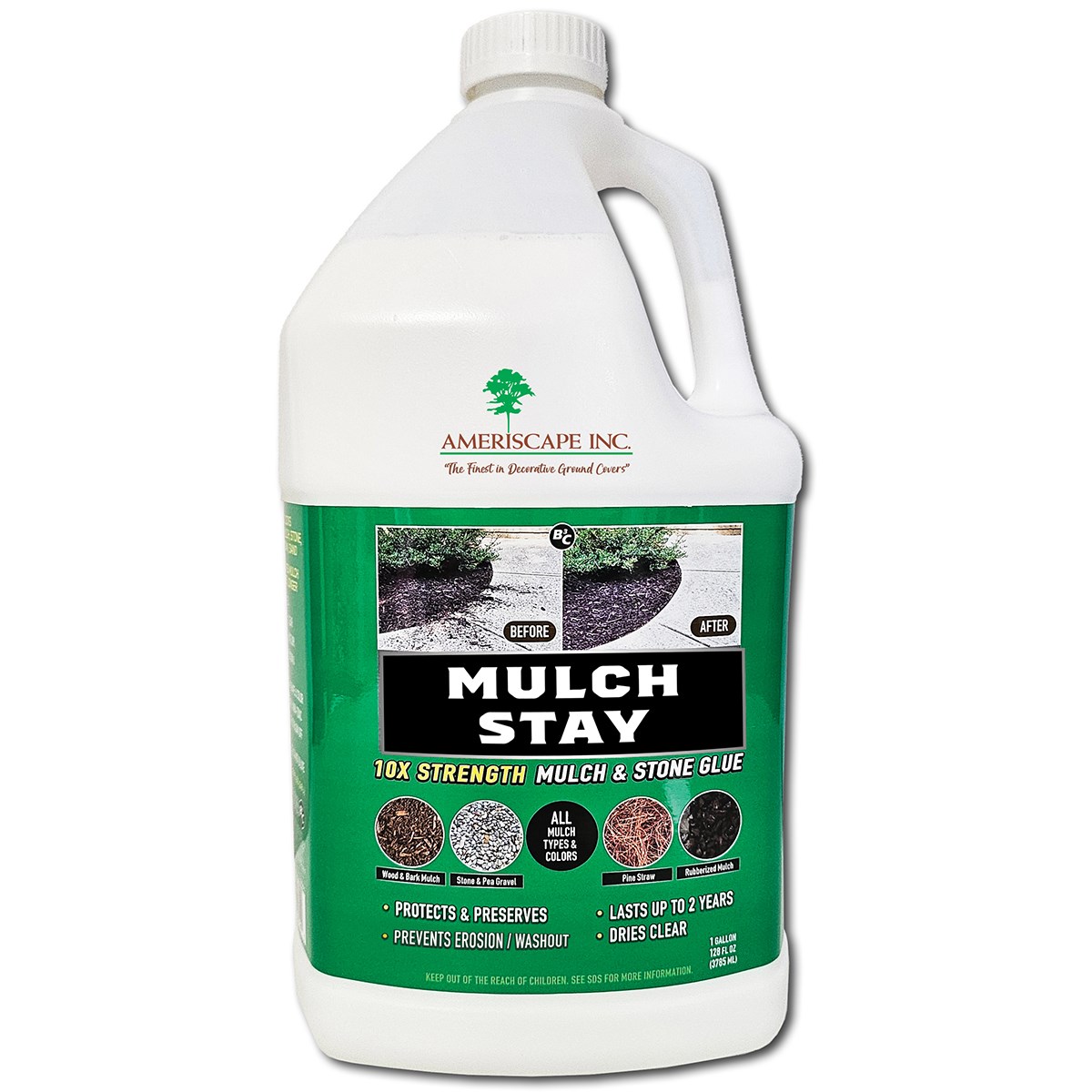 Ameriscape 1gal Mulch Stay Mulch & Stone Glue — priced per each; minimum 4; multiples of 4