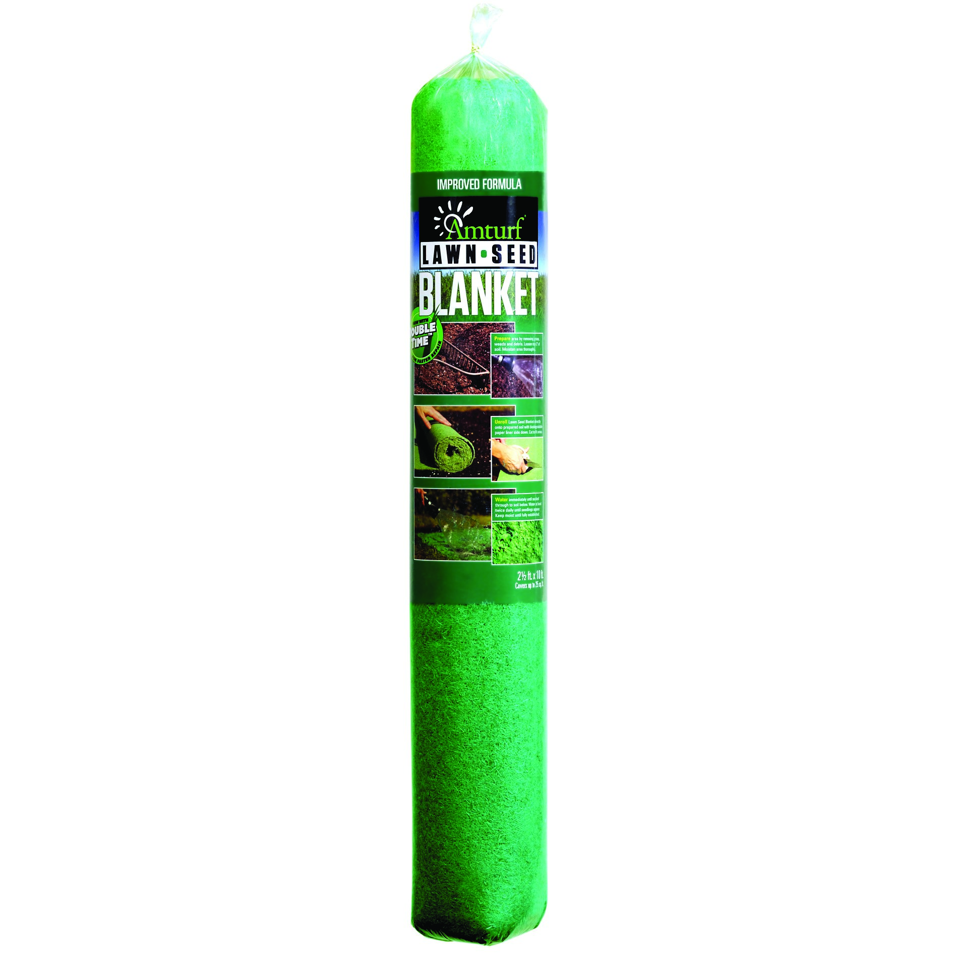 Amturf 25sf Sun/ Shade Central Lawn Seed Blanket