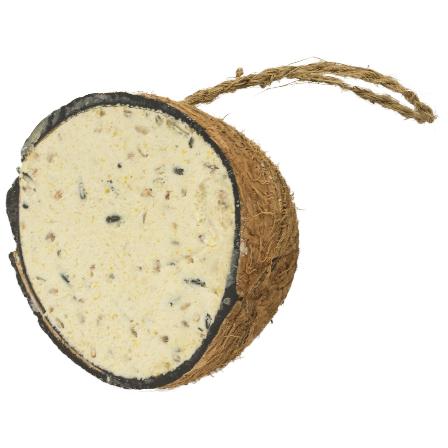 A&E Cage Garden & Fun Half Coconut with Suet Brown & White — priced per each; minimum 10; multiples of 10
