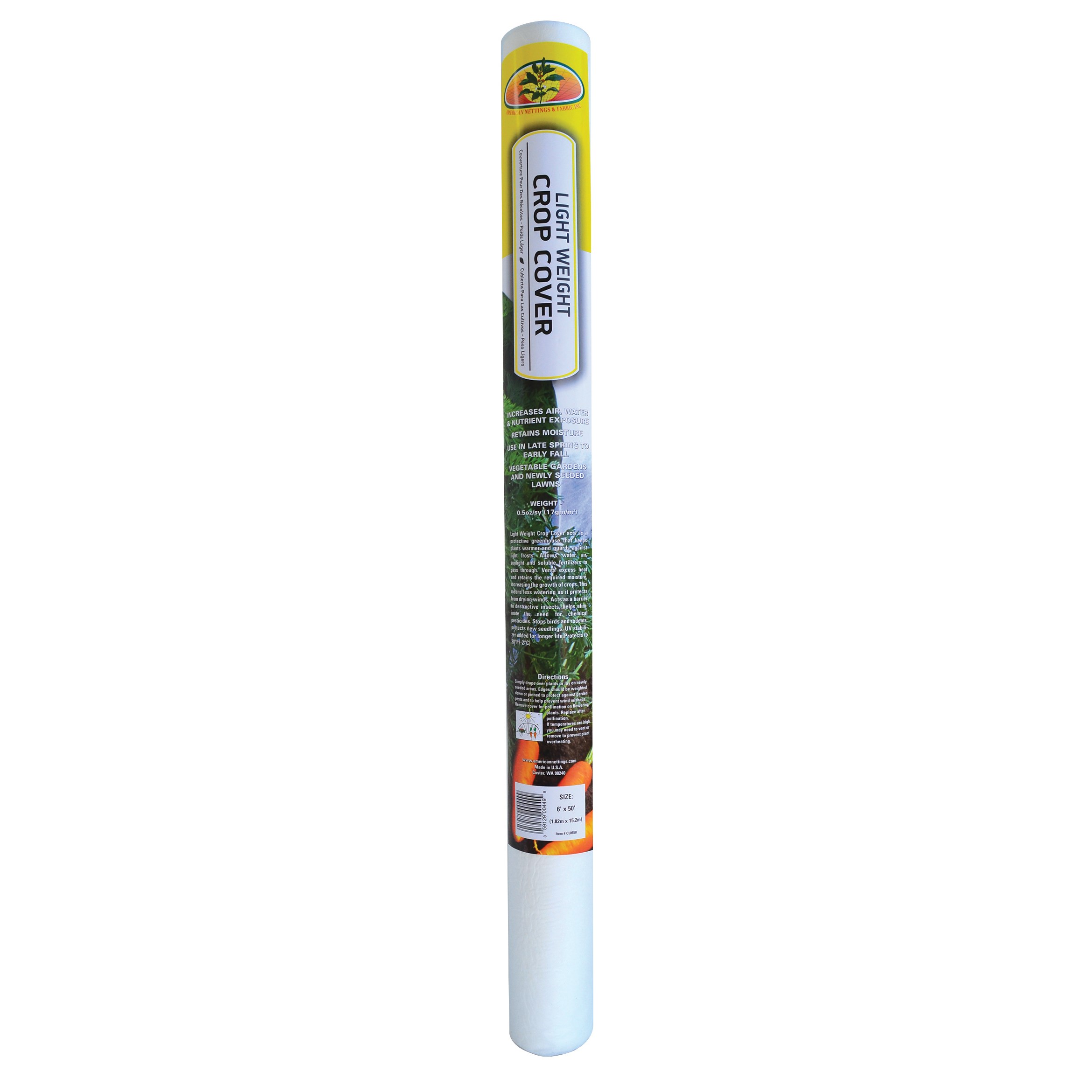 ANF 6'x50' Light Weight Crop Cover White 17gm