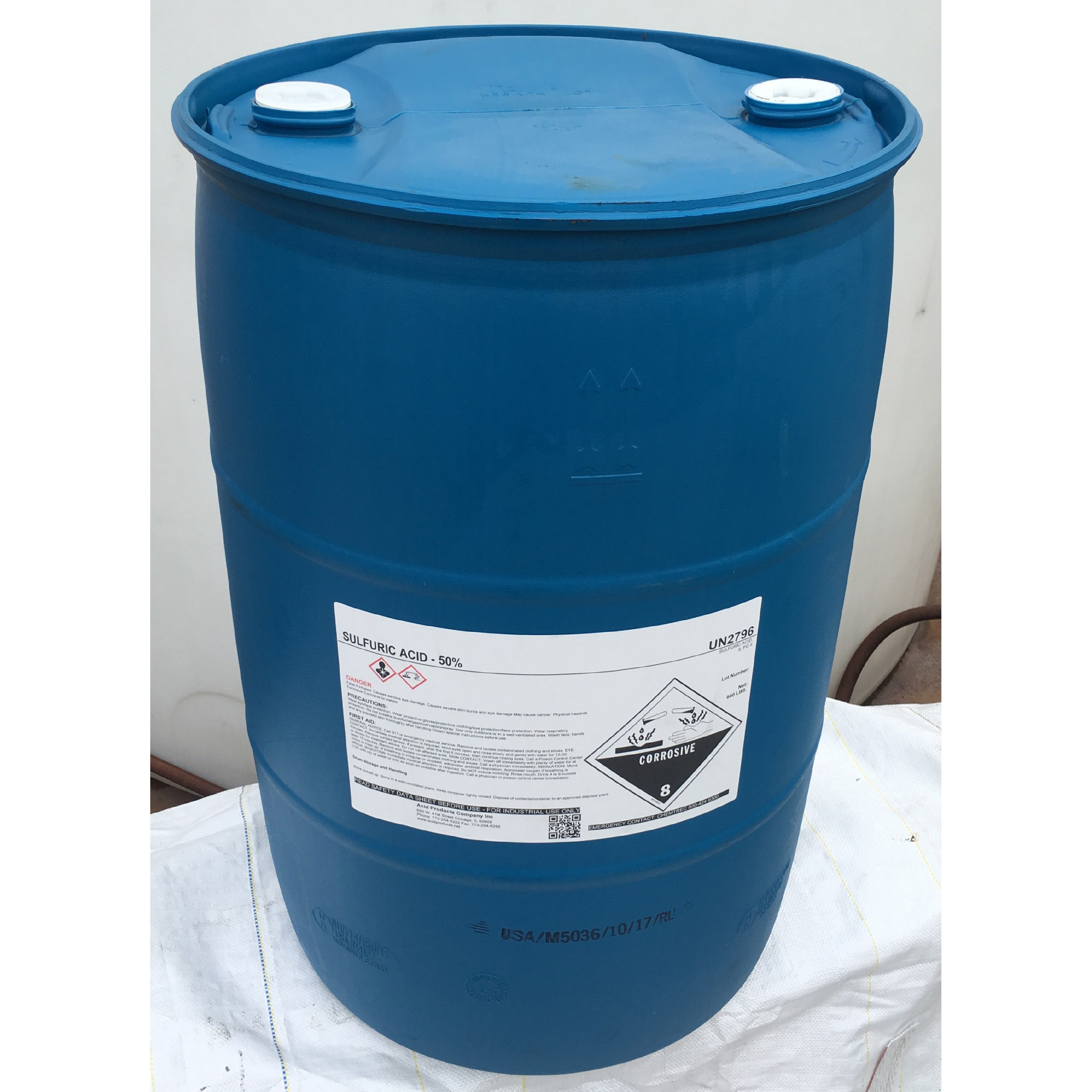 AP Sulfuric Acid 50% 55Gl No Return Drum HAZ