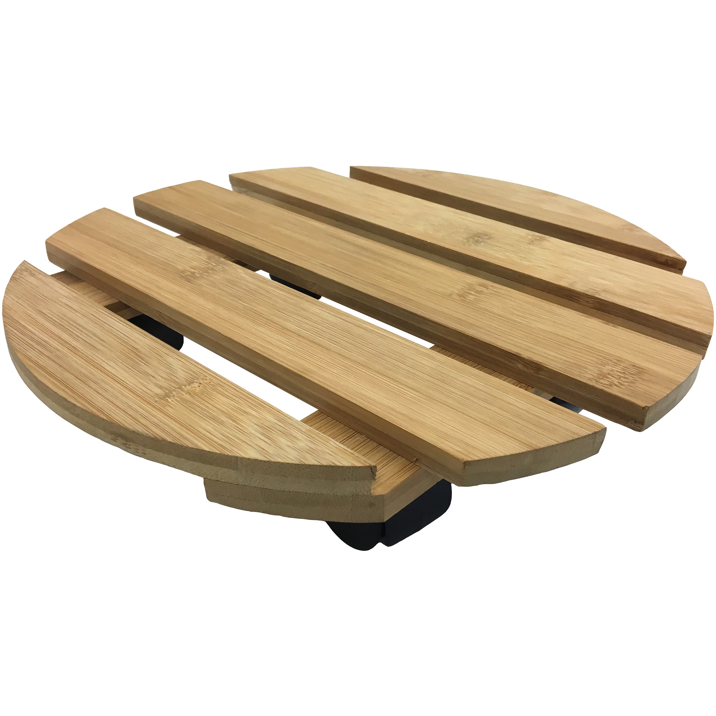 Wagner WPC 11.4 Diam Round Bamboo Caddy — priced per each; minimum 4; multiples of 4