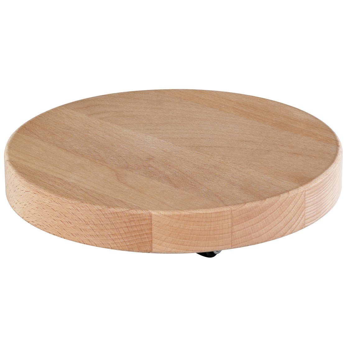 Wagner WPC Natural Round Plant Caddy w/ No Show Casters — priced per each; minimum 8; multiples of 8