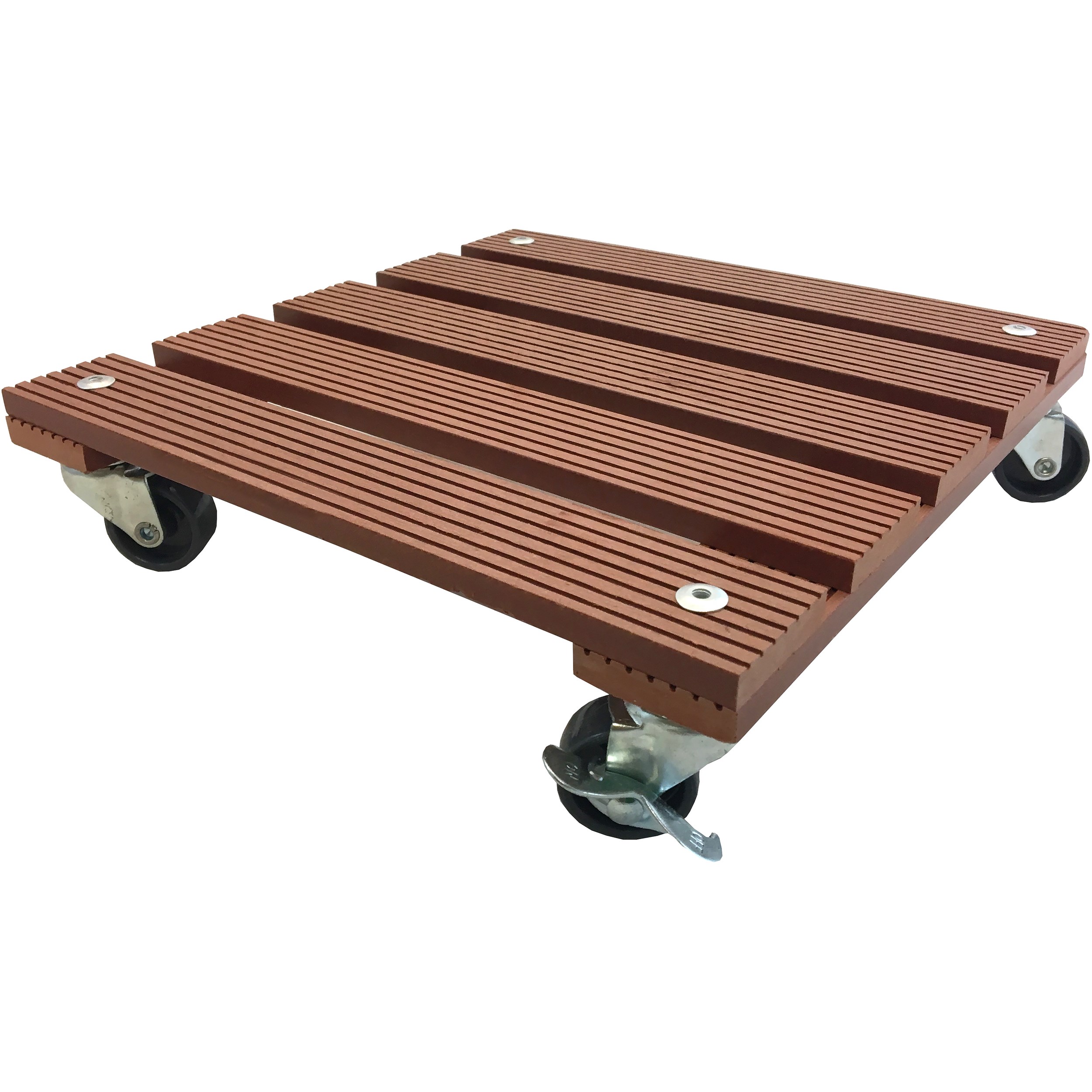 Wagner WPC 11.4"x11.4" Square Plant Caddy Terracotta — priced per each; minimum 4; multiples of 4