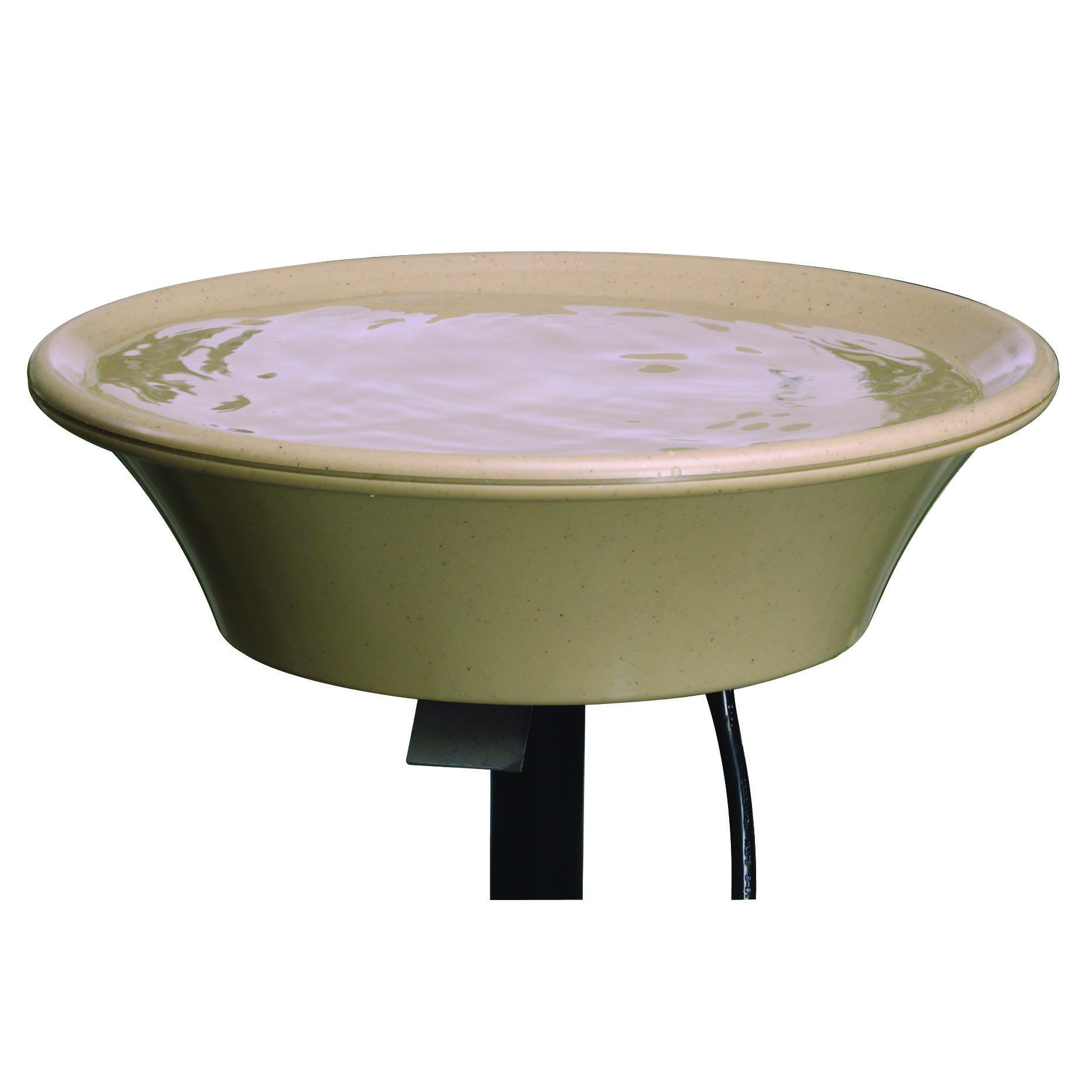 API 14" Heated Bird Bath With EZ Tilt Deck Mount & Pole