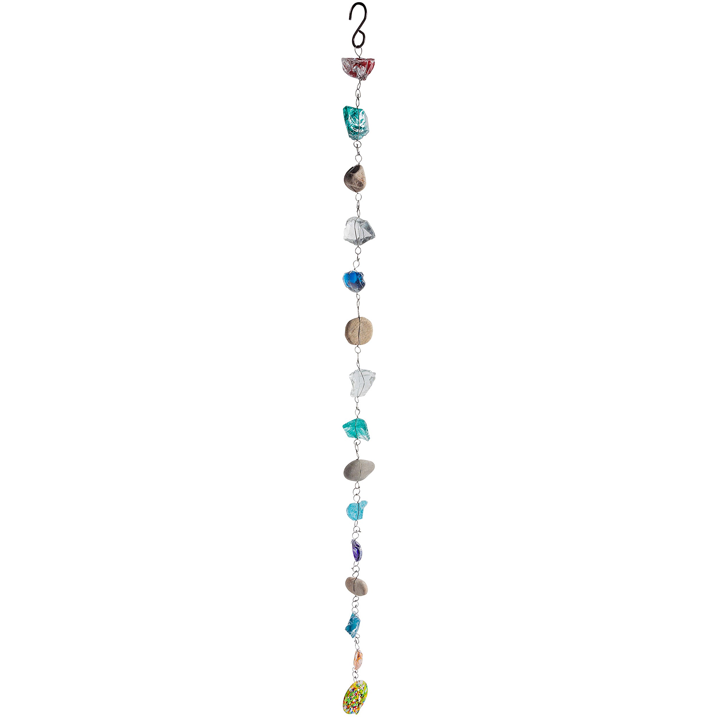 APM Large Art Glass Rock Rain Chain — priced per each; minimum 4; multiples of 4