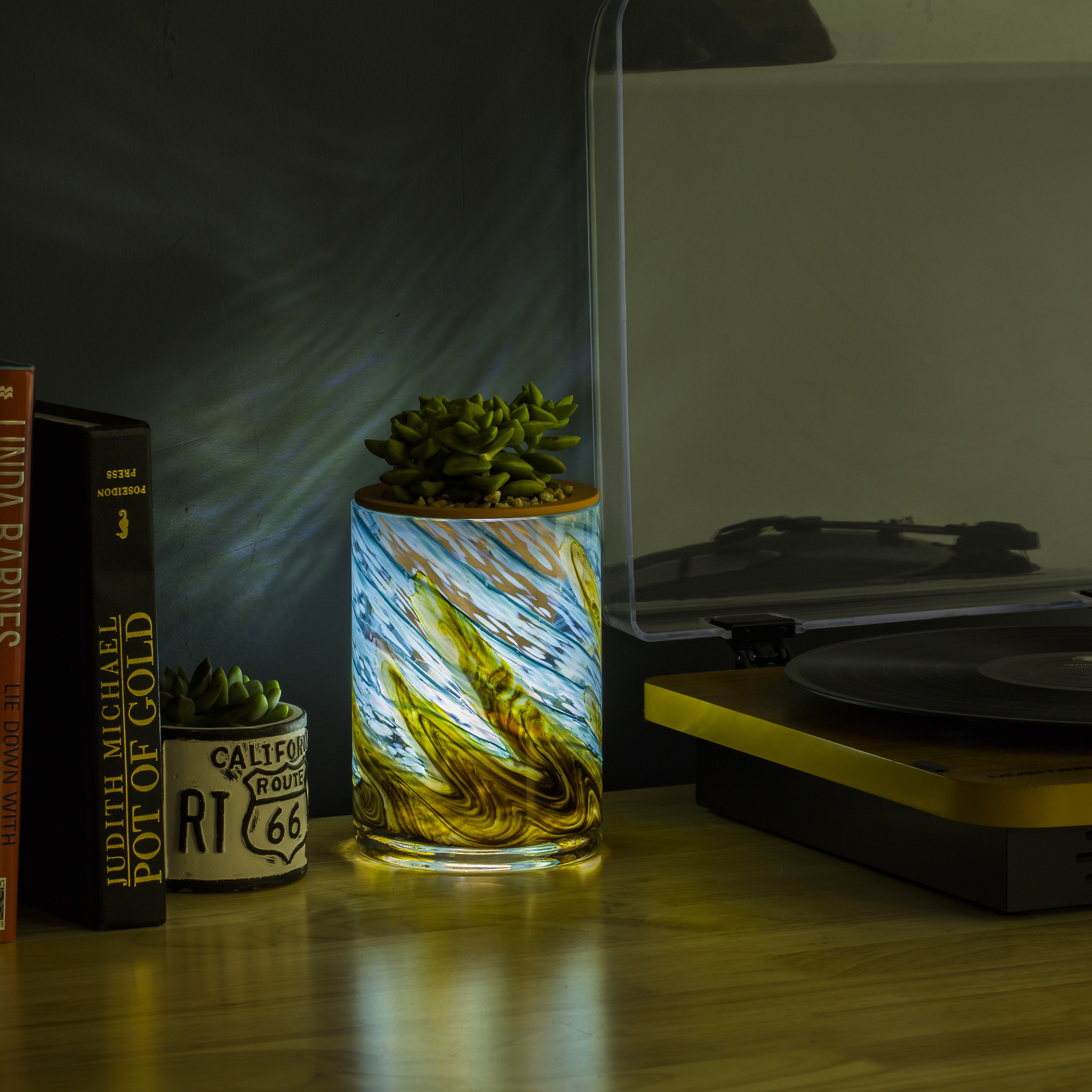 APM LED Self Watering Planter Assorted — priced per each; minimum 6; multiples of 6