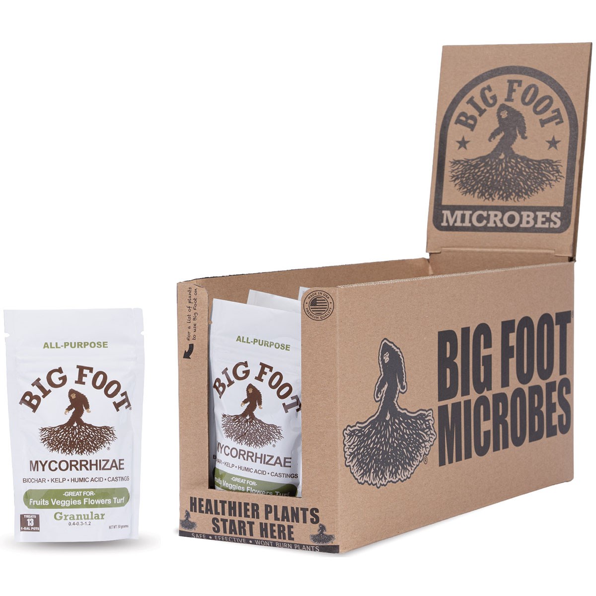 Big Foot 25pc 50g Mycorrhizae Granular Display