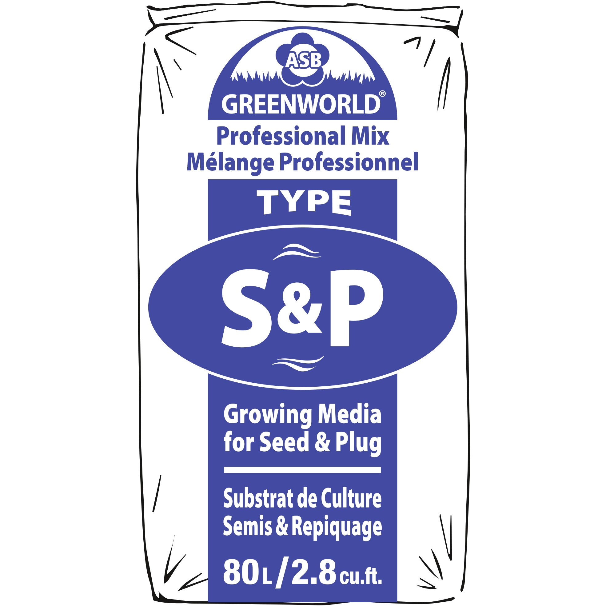 ASB Seed & Plug Mix 2.8cf — Single Unit