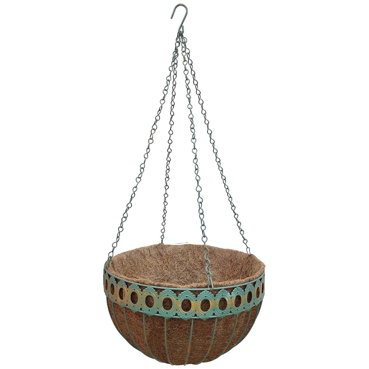 Austram 16" Queen Anne Round Hanging Green — priced per each; minimum 12; multiples of 12