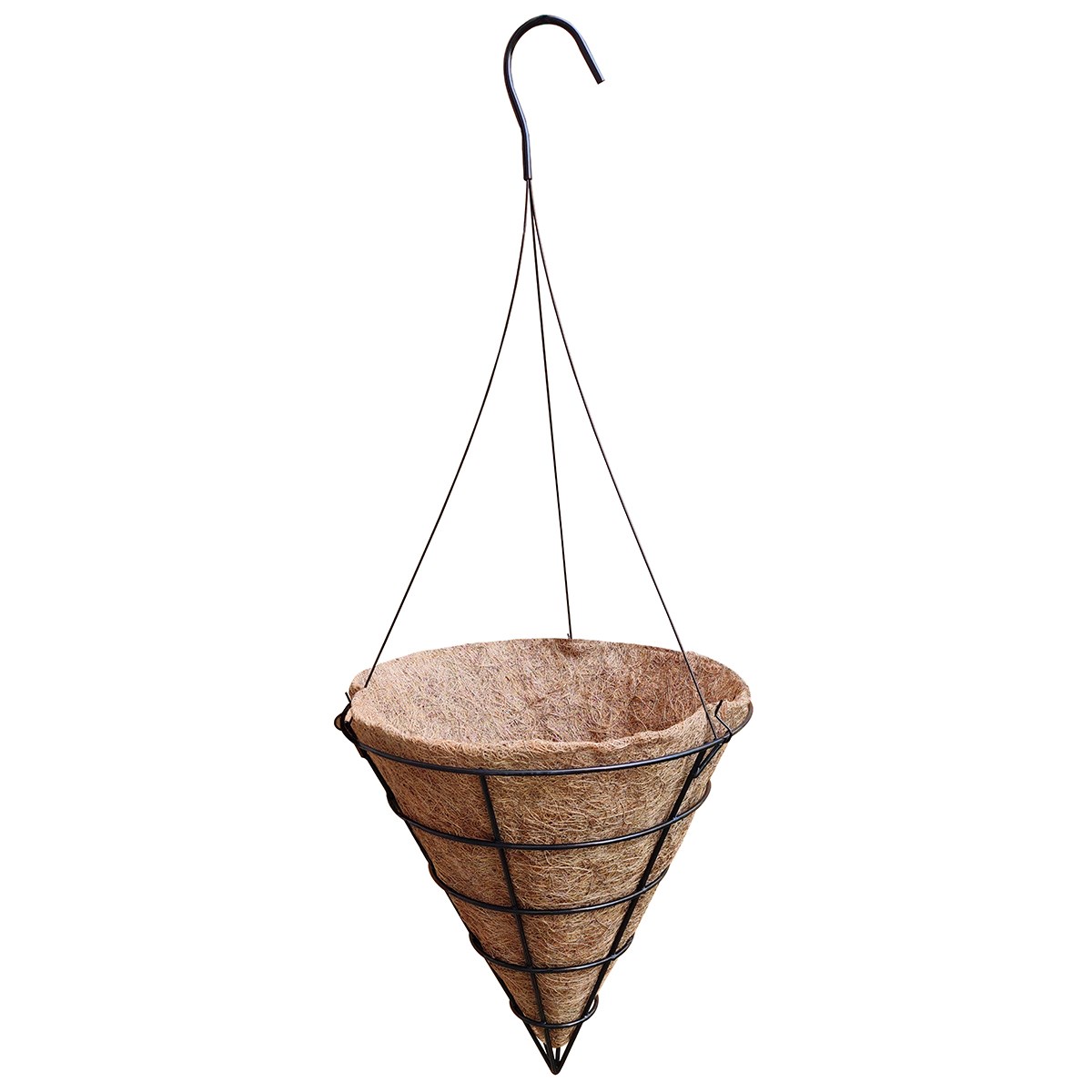 Austram 14" Cone Hanging Basket with Wire Hanger — priced per each; minimum 18; multiples of 18