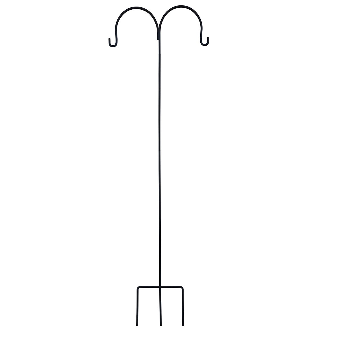 Austram 84" Hampton Double Shepherd Rod Black — priced per each; minimum 6; multiples of 6