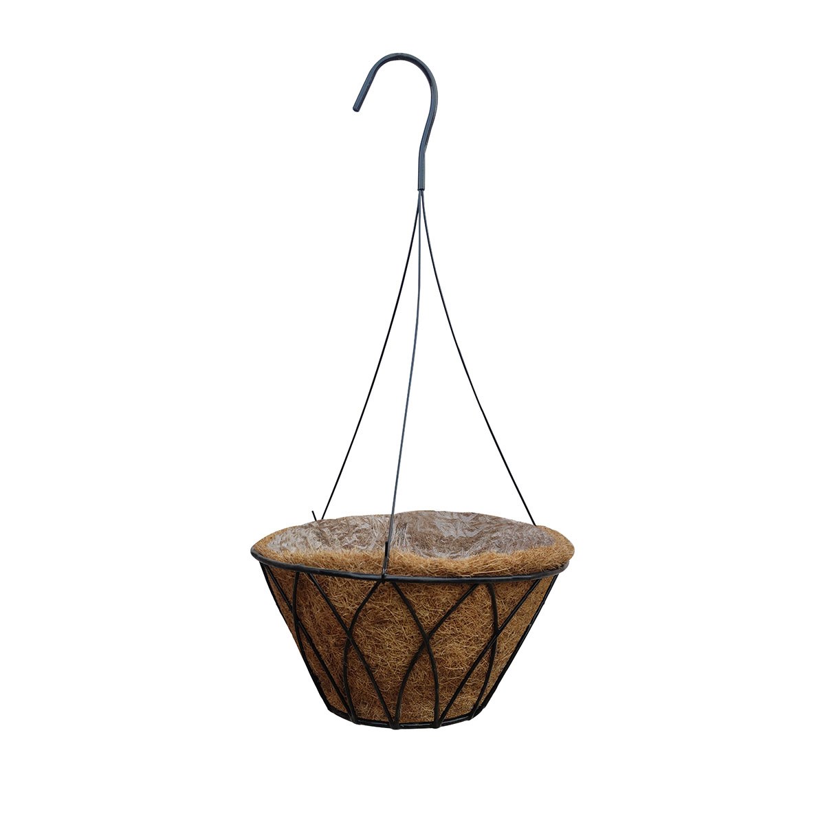 Austram 12" Lotus ProGro Planter Black with Hanger — priced per each; minimum 12; multiples of 12