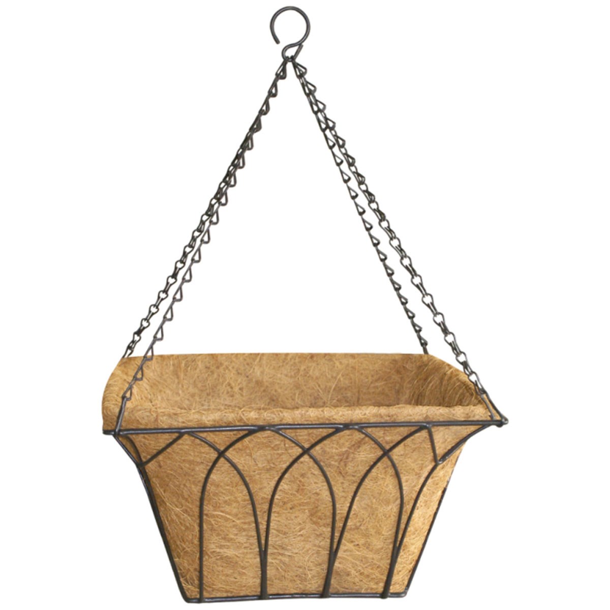 Austram 14" Lotus Square Hang Basket with Chain