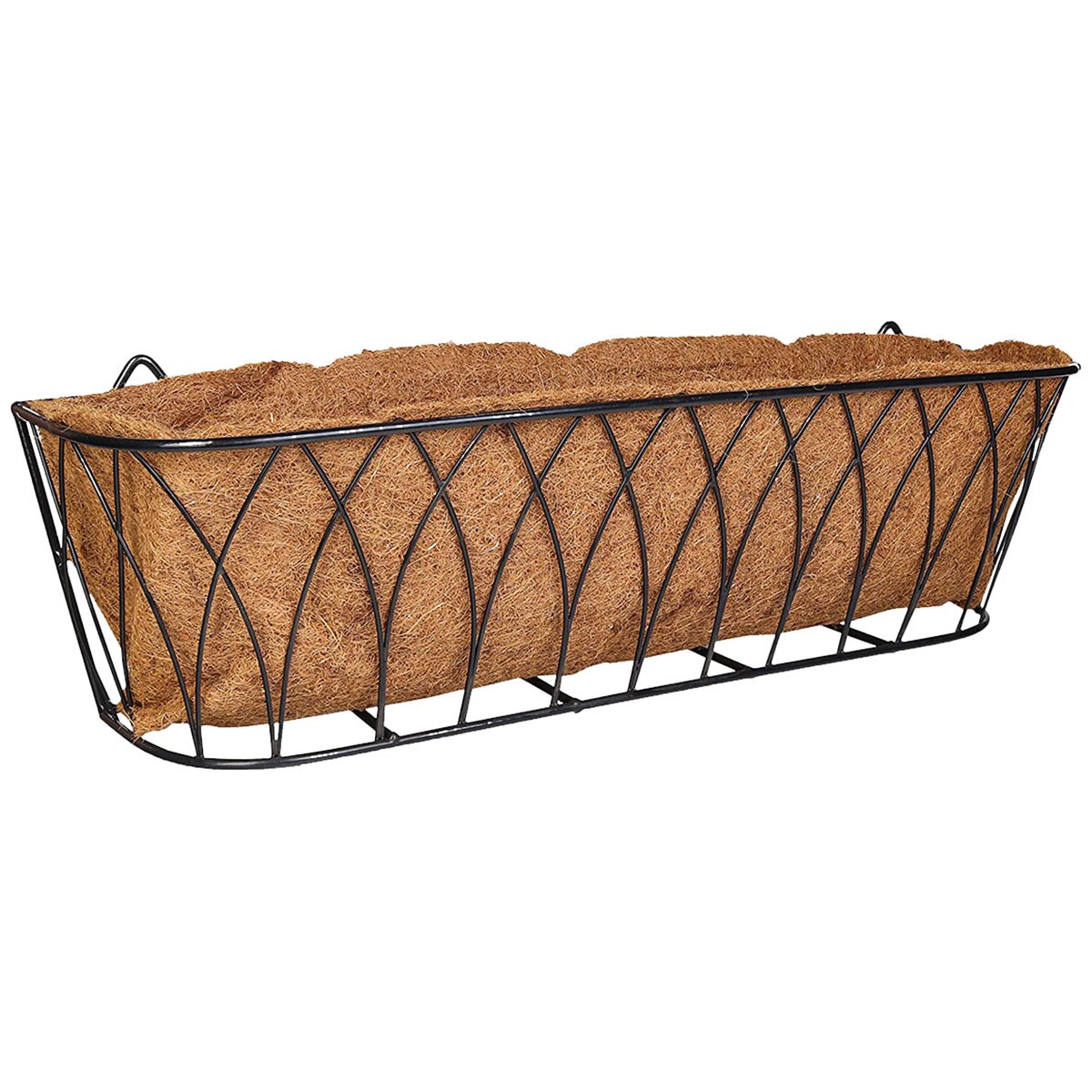 Austram 36" Lotus Trough Planter Black — priced per each; minimum 6; multiples of 6