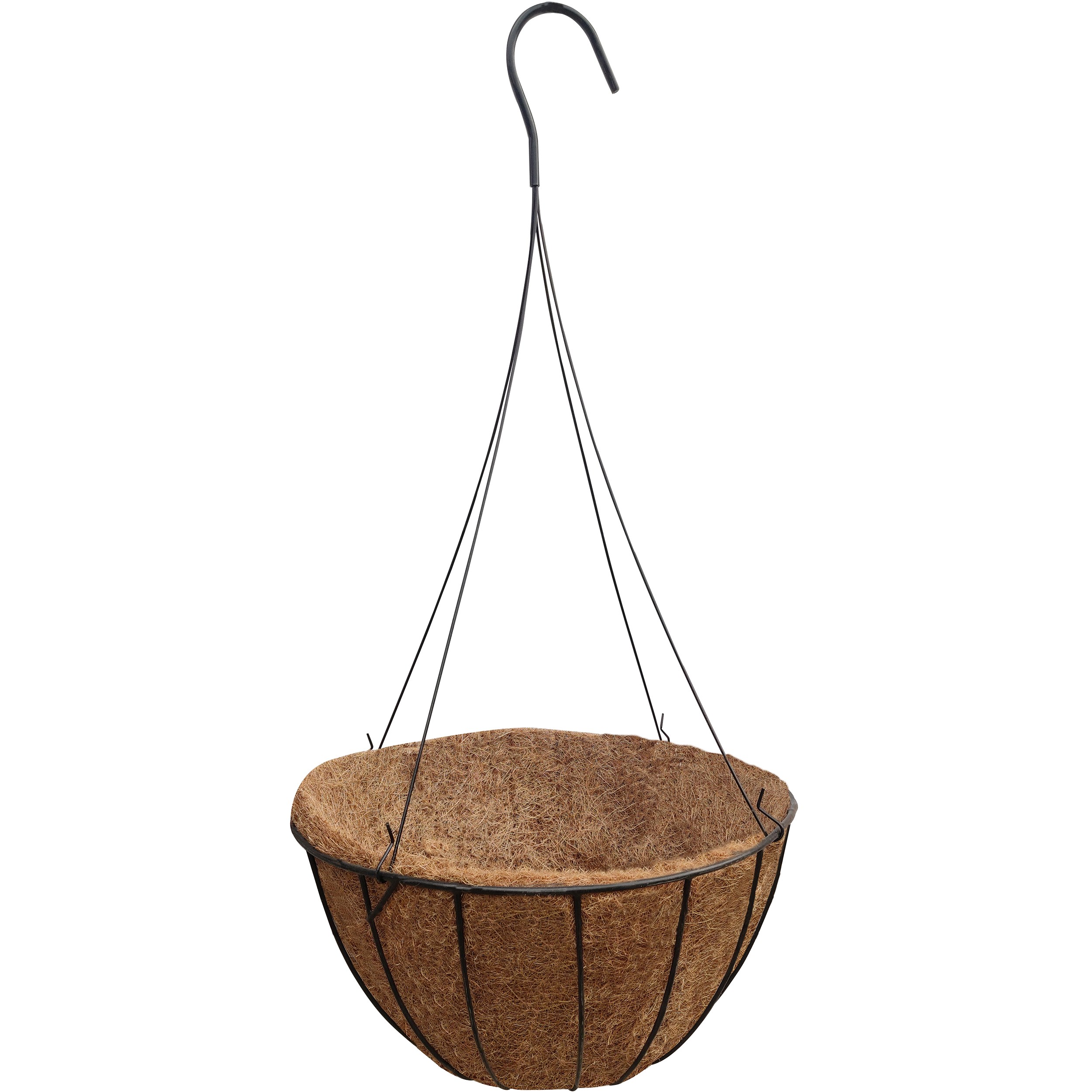 Austram 16" ProGro Planter with Wire Hanger Black