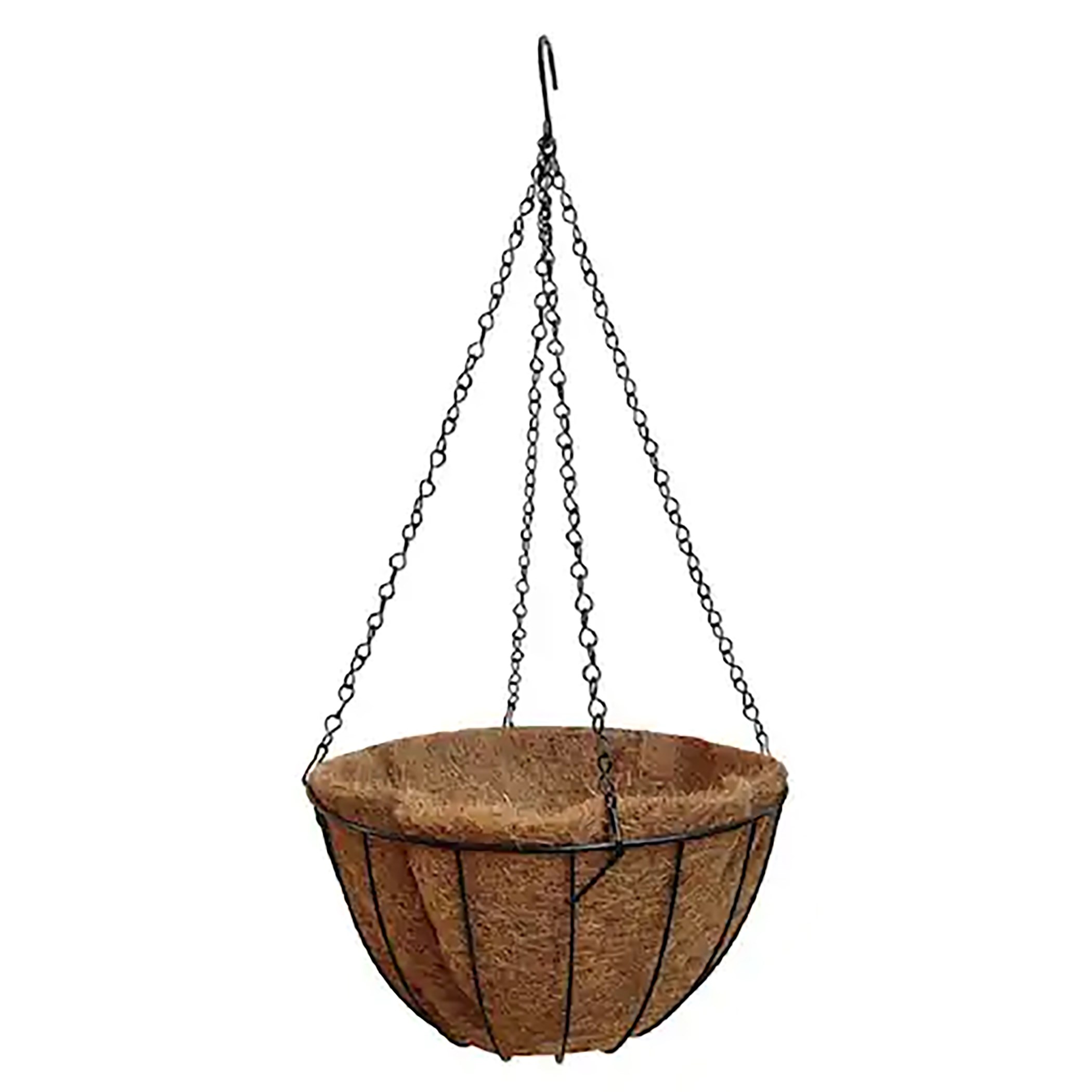 Austram 12" ProGro Planter with Chain Black — priced per each; minimum 48; multiples of 48