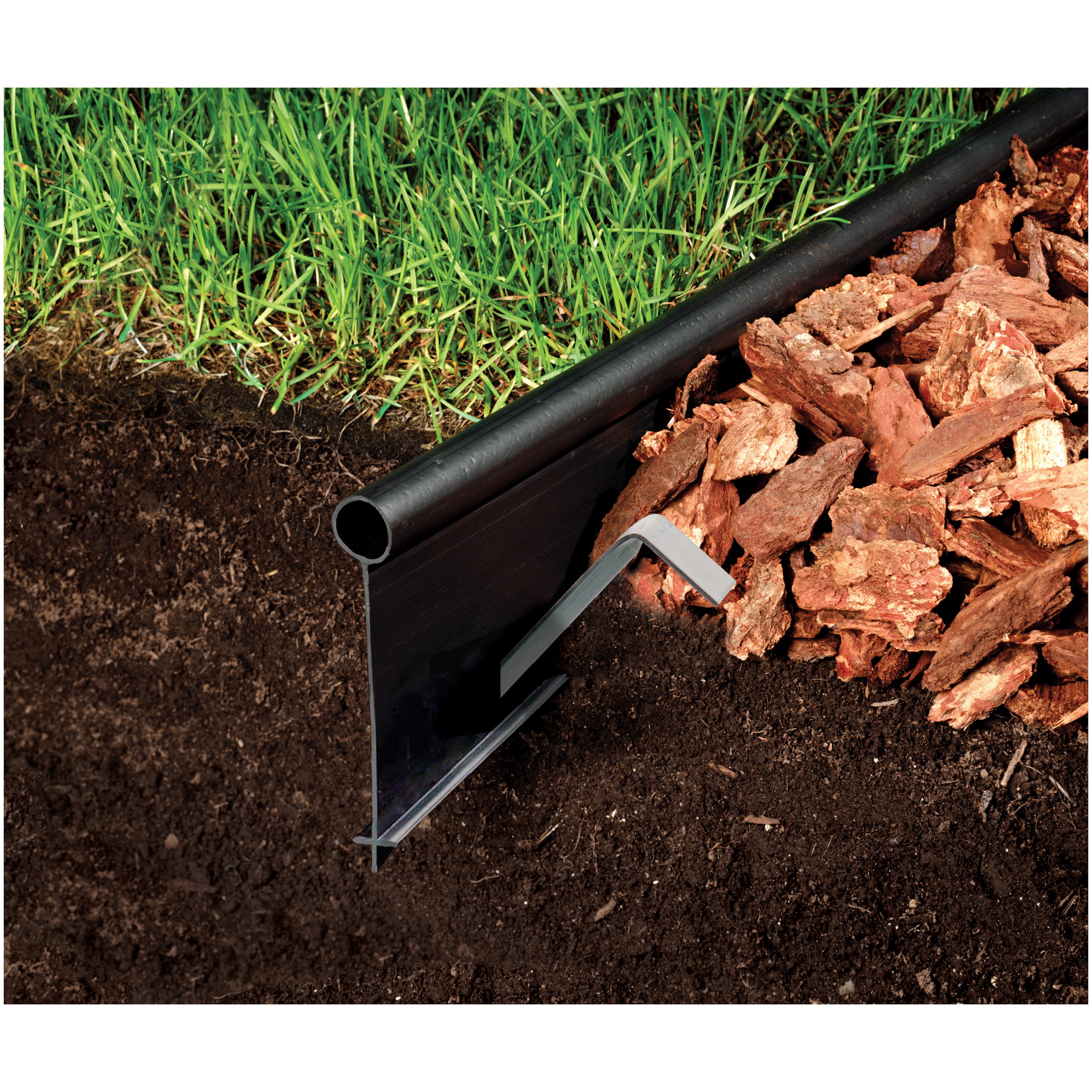 Master Mark 20' Flexedge Strip with Steel Stakes — priced per each; minimum 350; multiples of 350