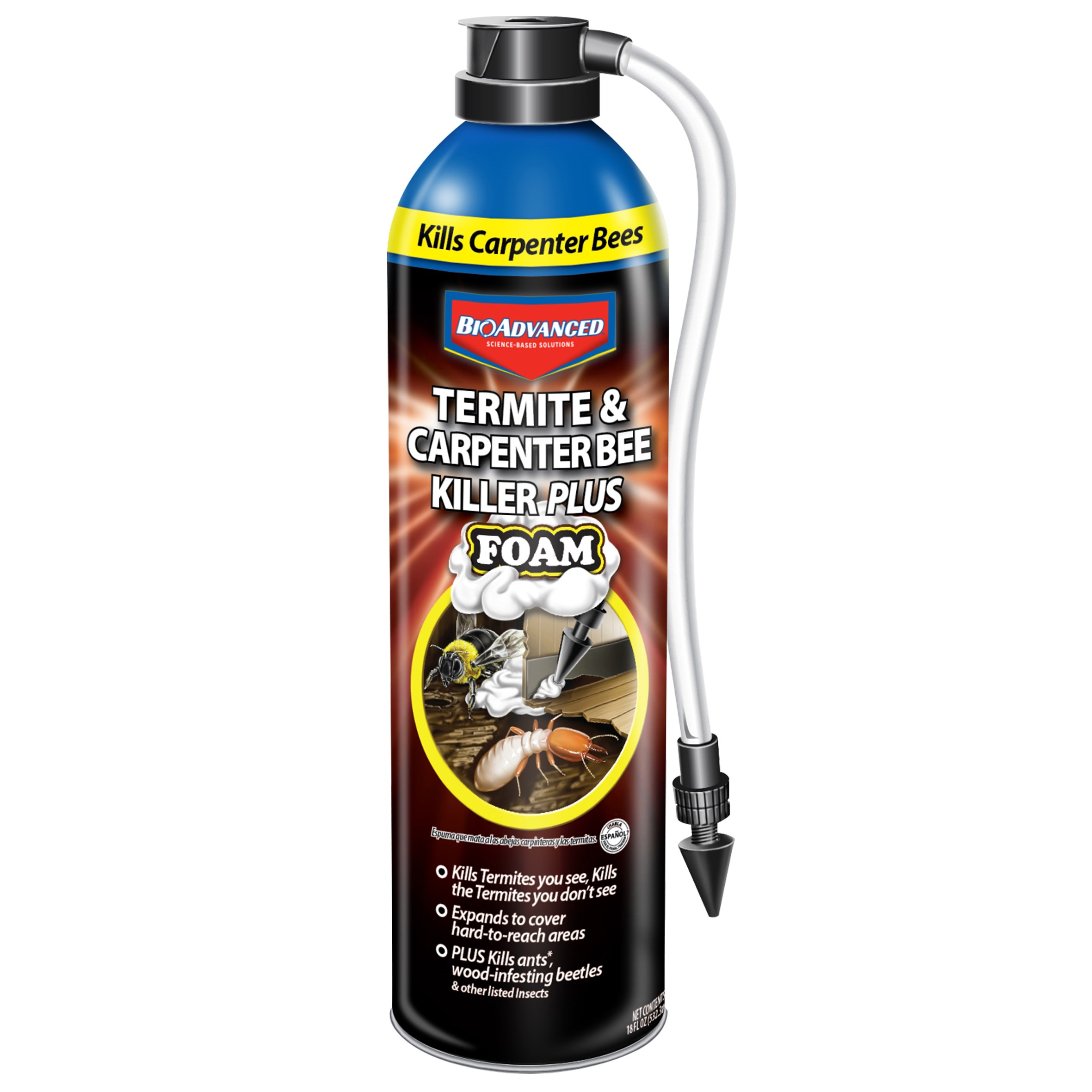 BioAdvanced 18oz Termite & Carpenter Bee Kill Foam (Keywords: Bayer ) — priced per each; minimum 12; multiples of 12
