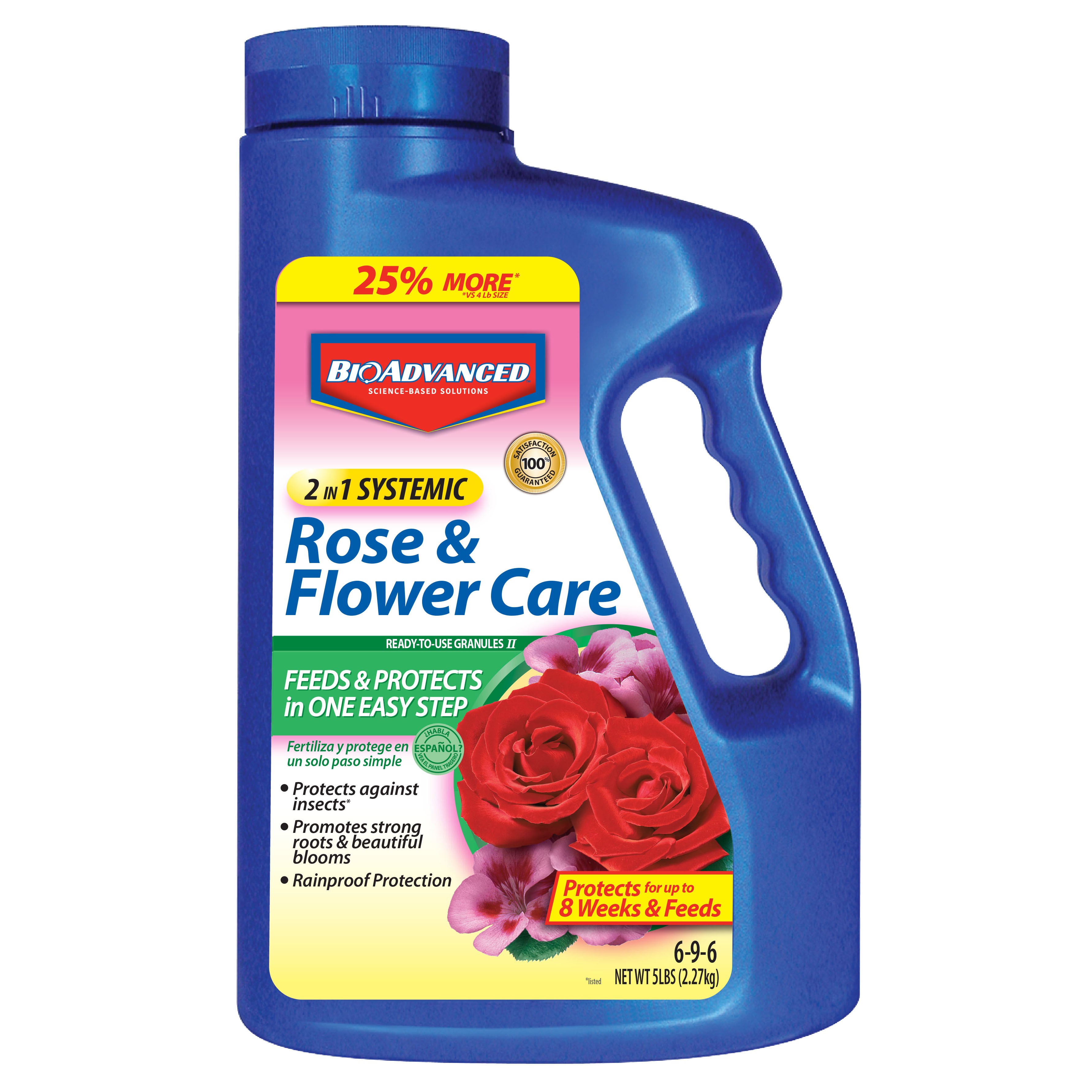 BioAdvanced 5# 2-In-1 Rose & Flower Granules Bonus Size (Keywords: Bayer ) — priced per each; minimum 6; multiples of 6