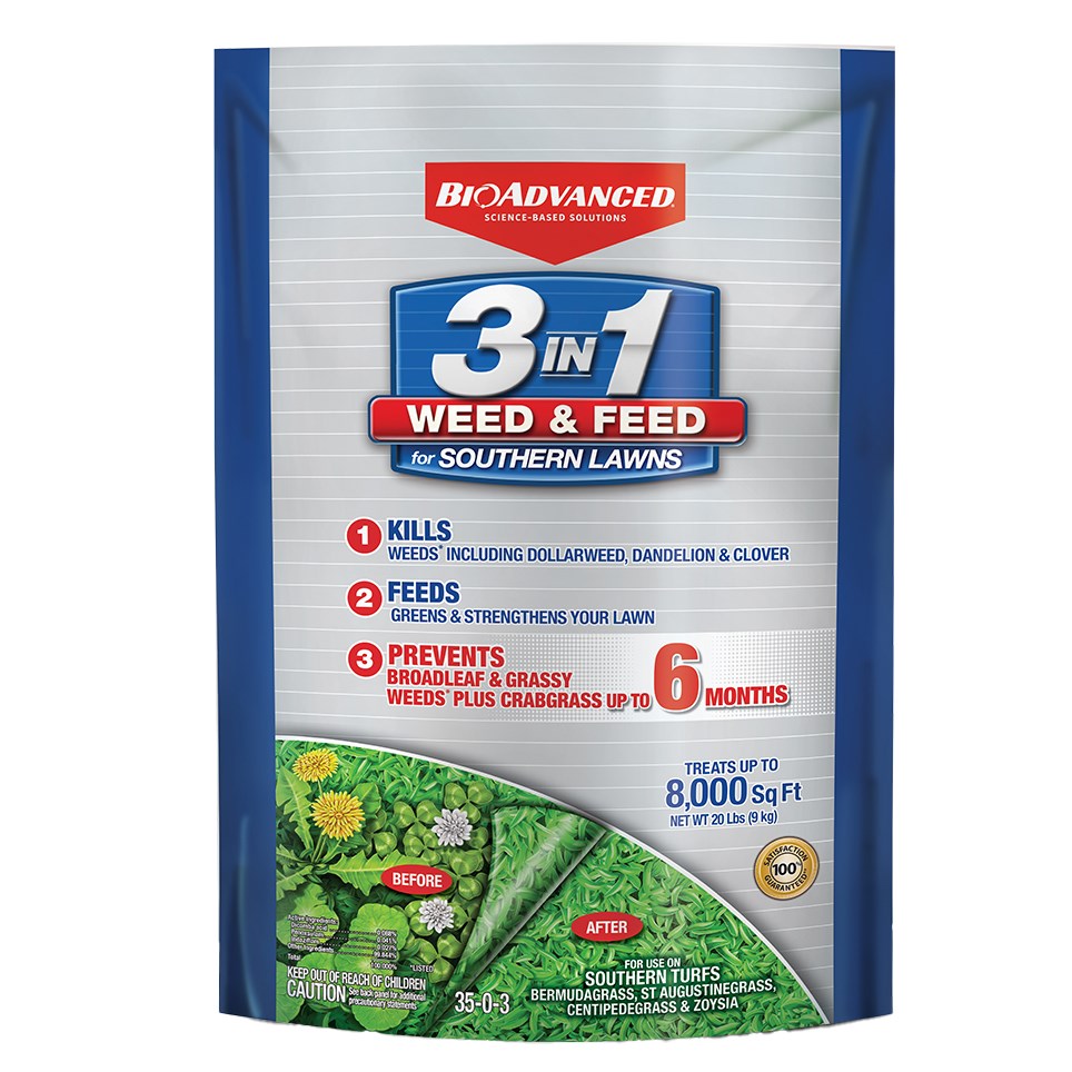 BioAdvanced 20# 3-in-1 Weed & Feed 8M South Lawn