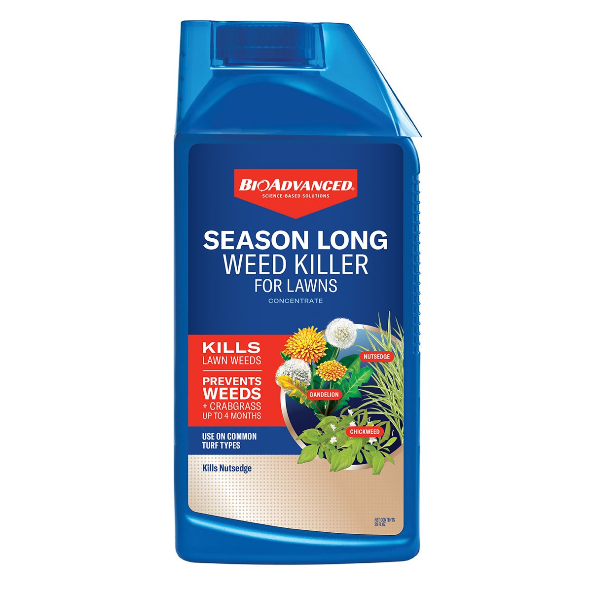 BioAdvanced 32oz Season Long Weed Control Concentrate — priced per each; minimum 8; multiples of 8
