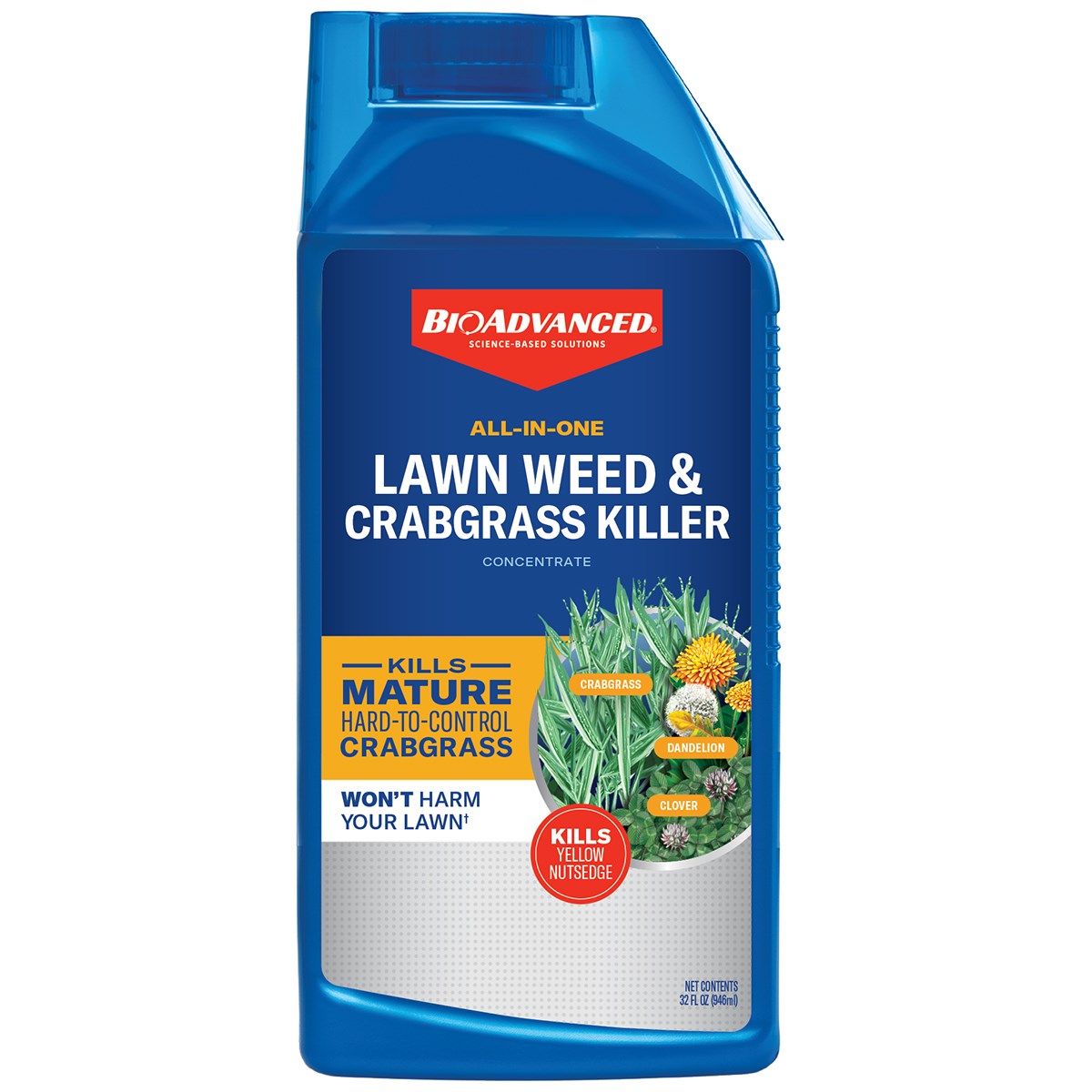 BioAdvanced 32oz All-In-One Lawn Weed & Crabgrass Kill Concentrate
