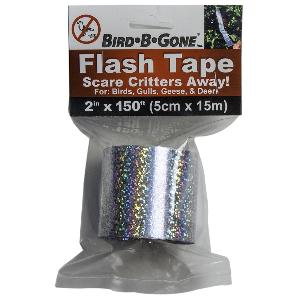 Bird B Gone 2"x150' Mylar Flash Tape — priced per each; minimum 12; multiples of 12