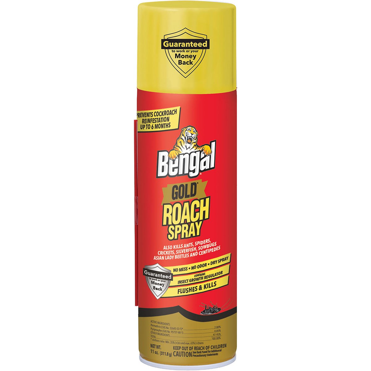 Bengal 11oz Gold Roach Spray — priced per each; minimum 12; multiples of 12