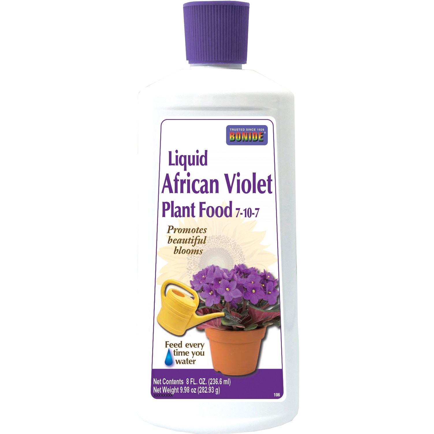 Bonide 8oz Liquid African Violet Food 7-10-7 — priced per each; minimum 12; multiples of 12