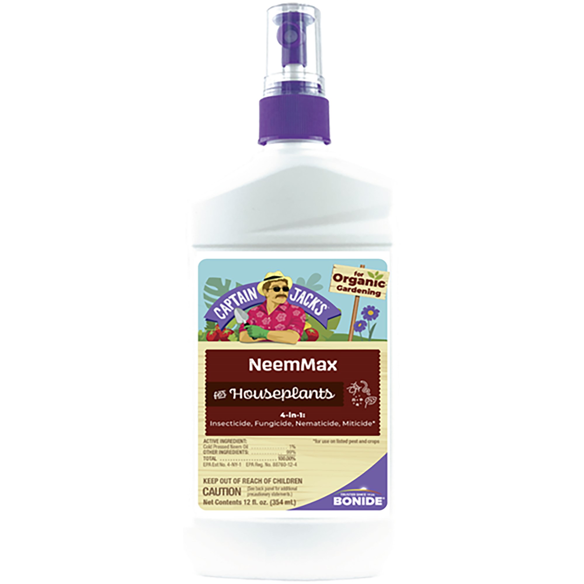 Capt Jacks 12oz Neem Max RTU for Houseplants — priced per each; minimum 8; multiples of 8