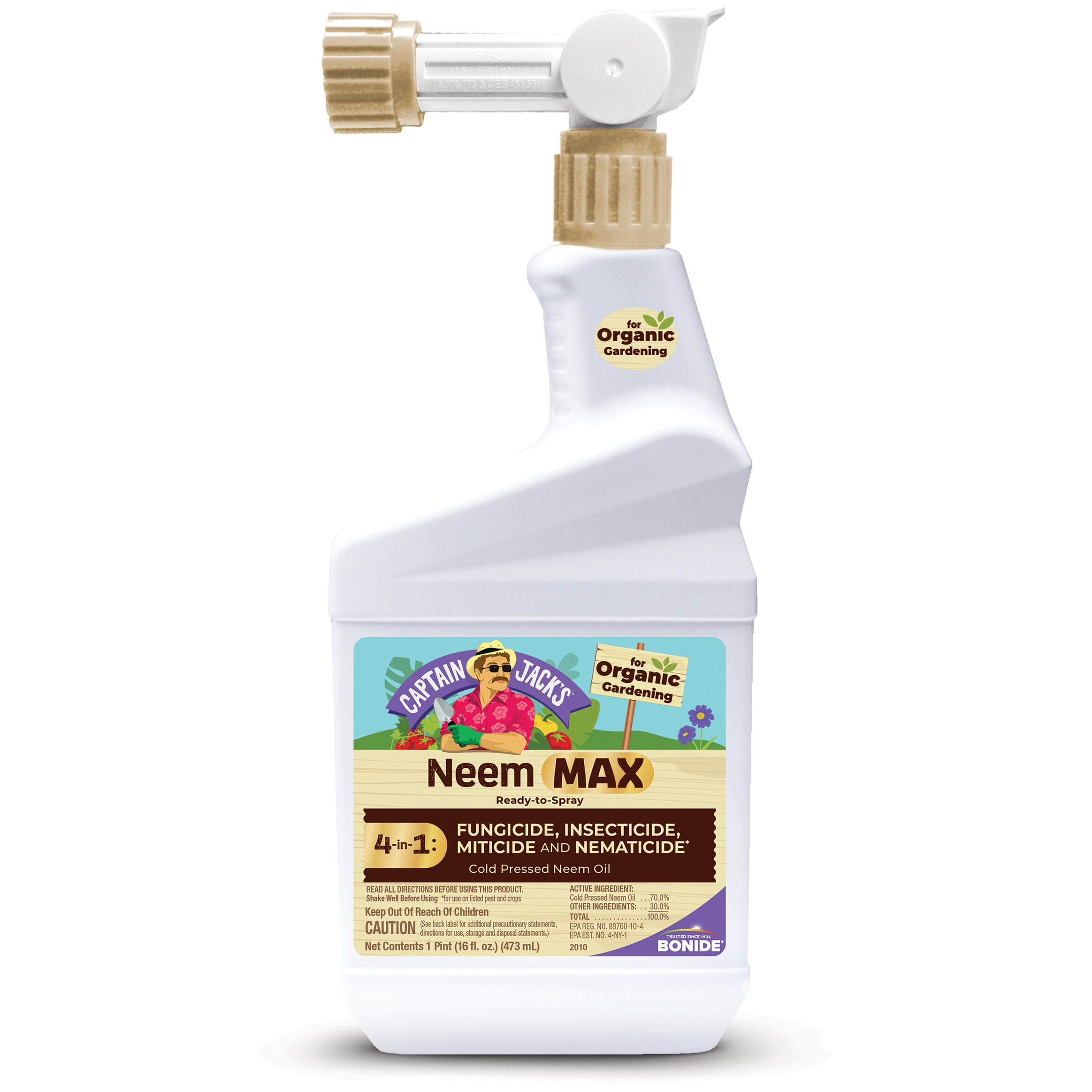 Captain Jacks 16oz Neem Max RTS — priced per each; minimum 6; multiples of 6