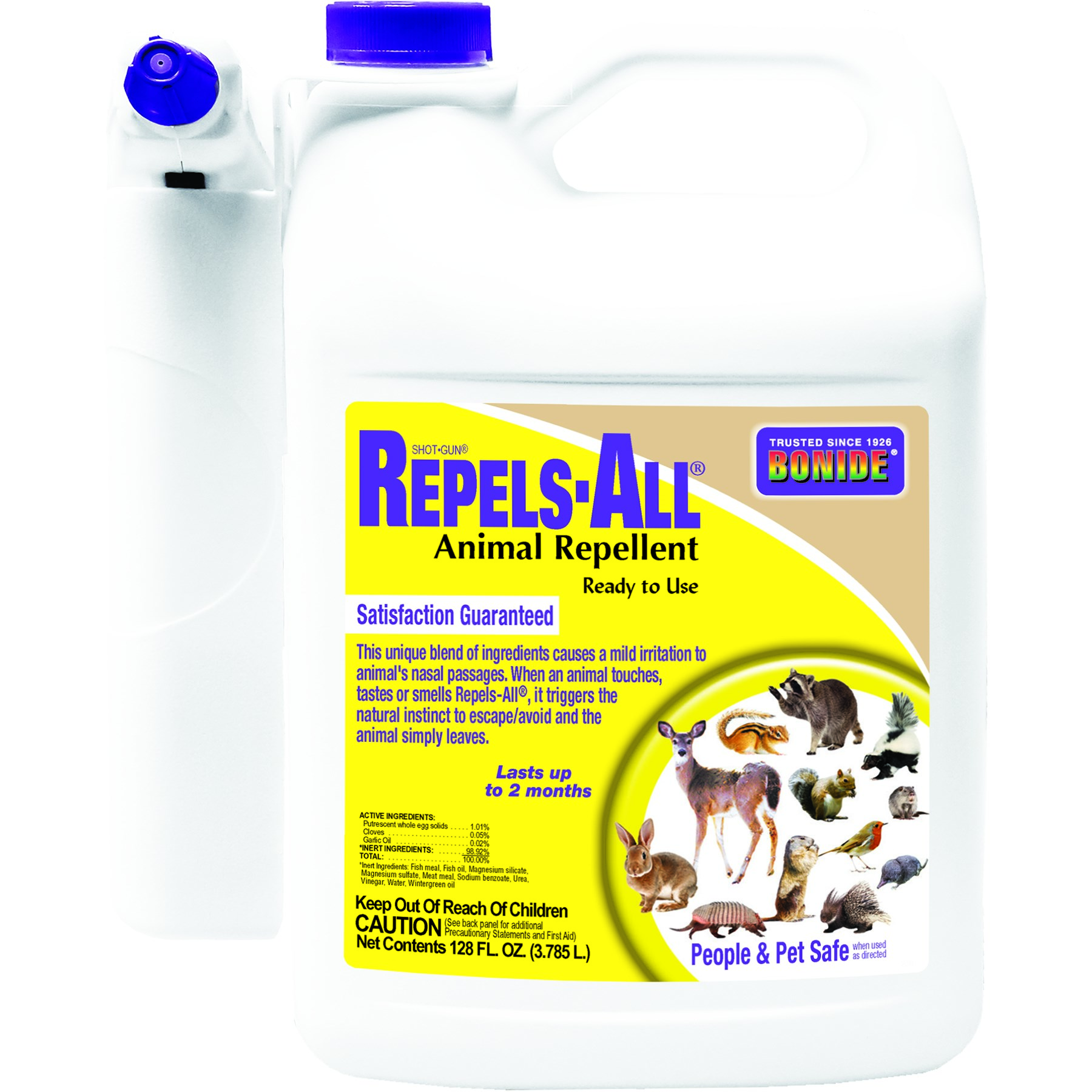 Bonide 1Gal Repels-All RTU w/ Pump Sprayer — priced per each; minimum 3; multiples of 3