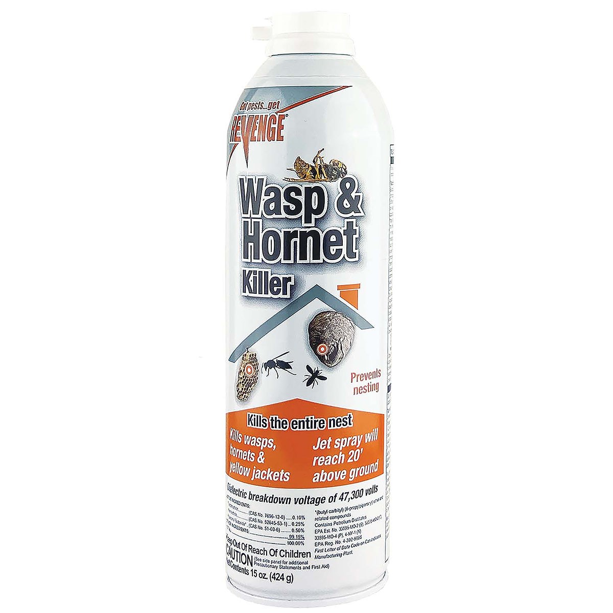 Revenge 15oz Wasp & Hornet Aerosol — priced per each; minimum 12; multiples of 12