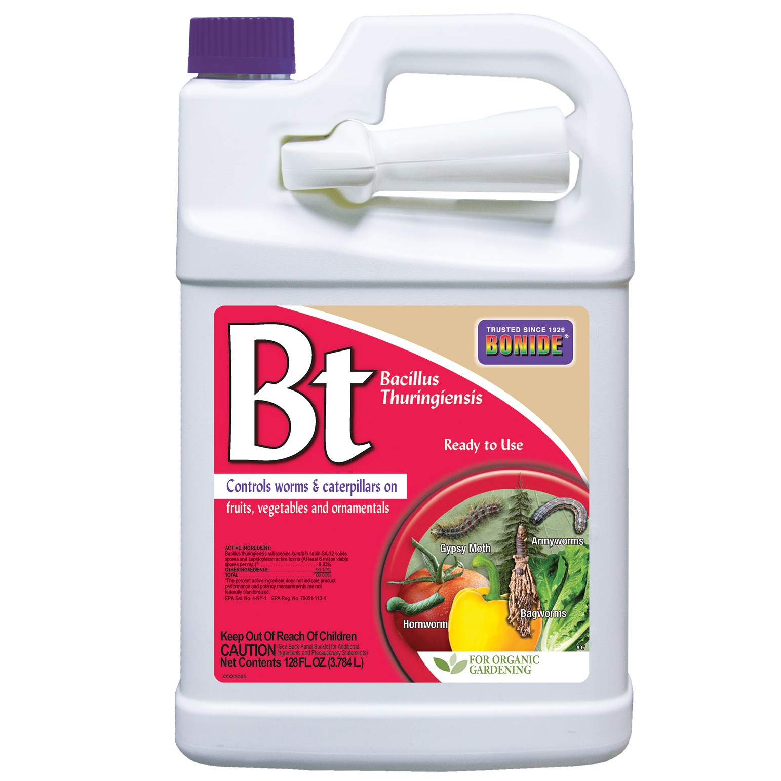 Bonide Gal RTU BT Thuricide Spray — priced per each; minimum 4; multiples of 4
