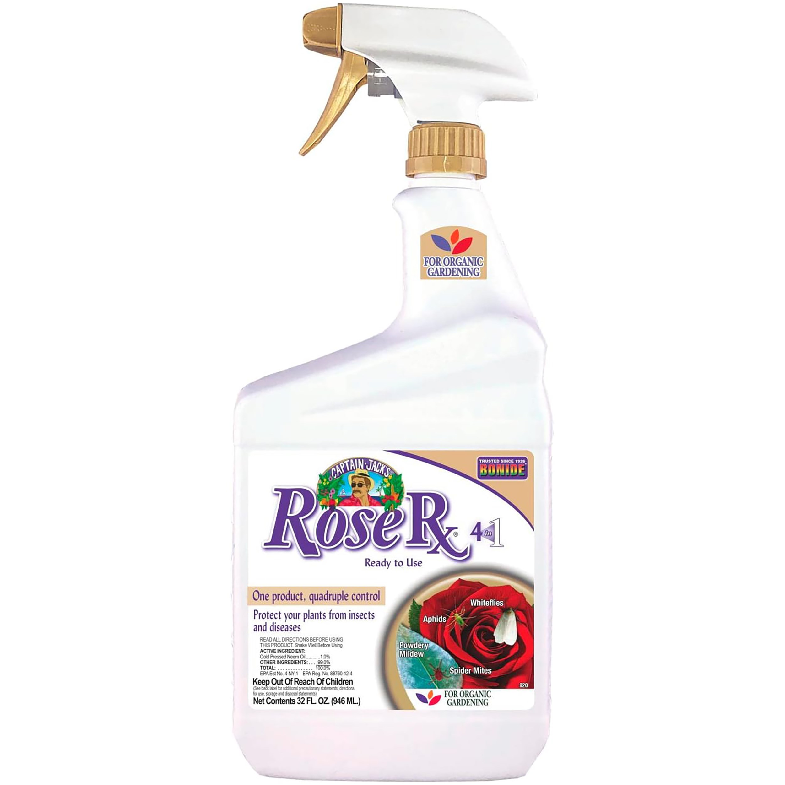 Capt Jacks Qt Rose RX 4 in 1 RTU — priced per each; minimum 6; multiples of 6