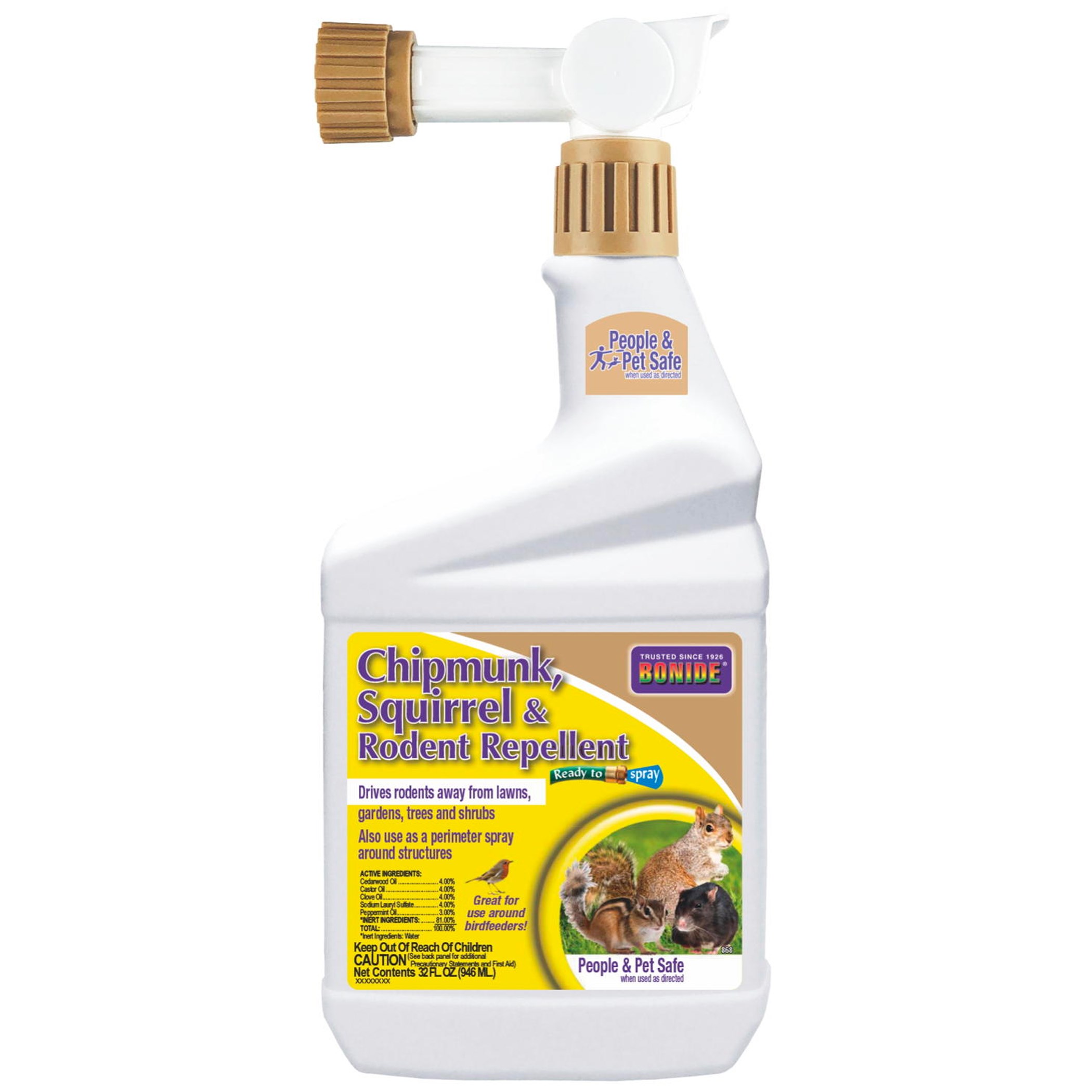 Bonide 32oz Chipmunk Repellent RTS — priced per each; minimum 6; multiples of 6