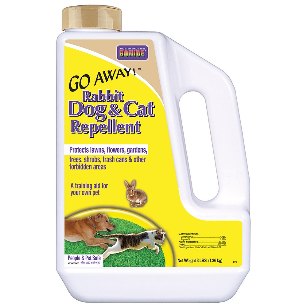 Bonide 3# Go Away Rabbit Dog Cat Repellent — priced per each; minimum 9; multiples of 9