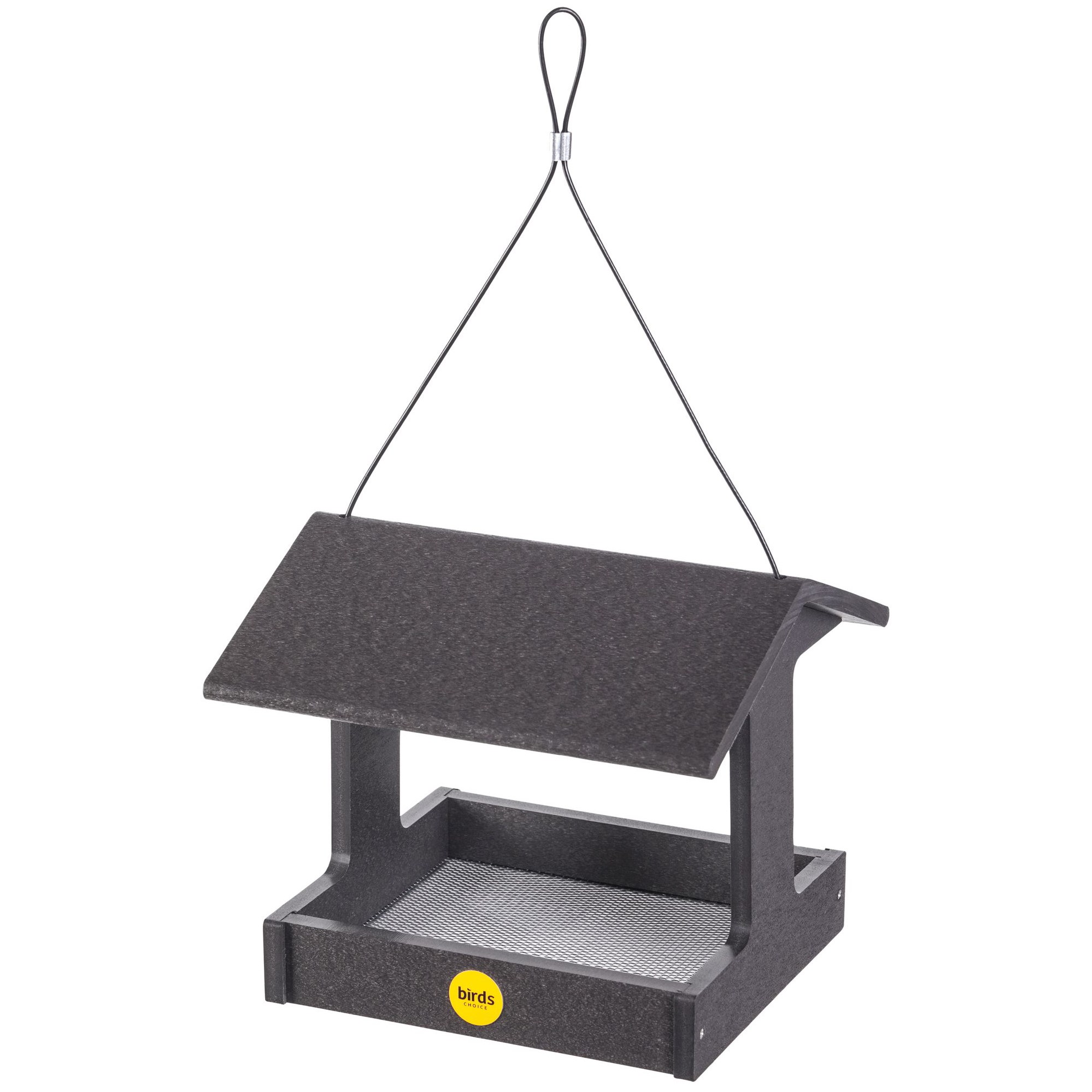 Birds Choice Fly Thru Feeder Recycled Plastic Bristol Black — priced per each; minimum 2; multiples of 2