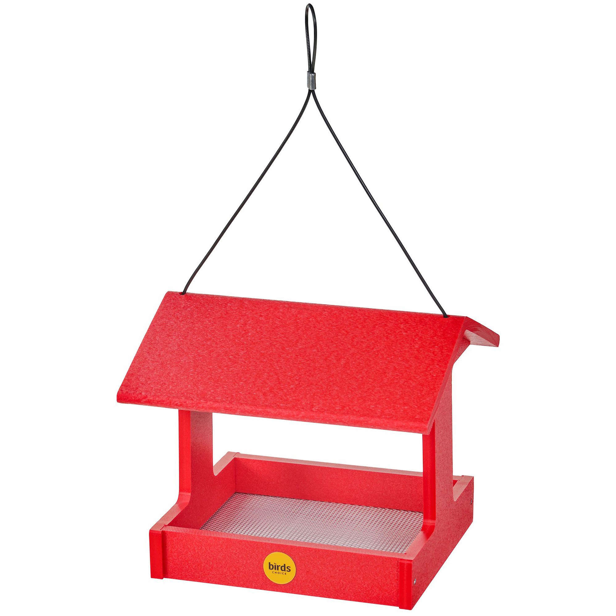 Birds Choice Fly Thru Feeder Recycled Plastic Red — priced per each; minimum 2; multiples of 2