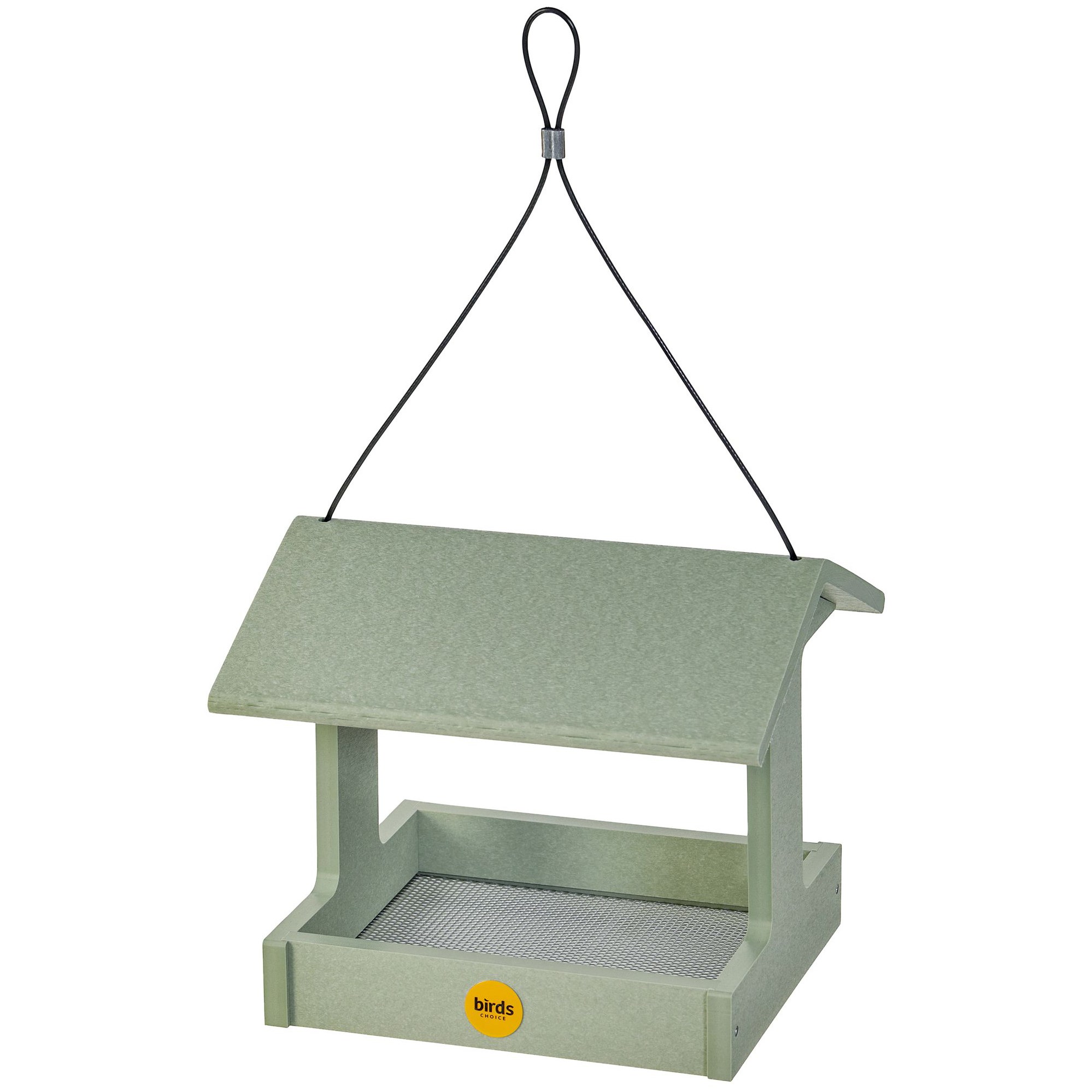 Birds Choice Fly Thru Feeder Recycled Plastic Sage Green — priced per each; minimum 2; multiples of 2